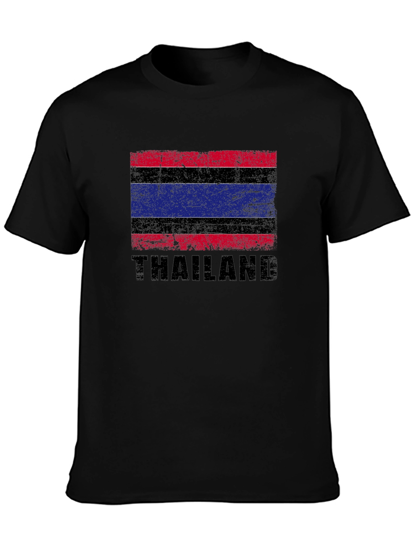 Thailand Flag Graphic T-Shirt - Distressed Design