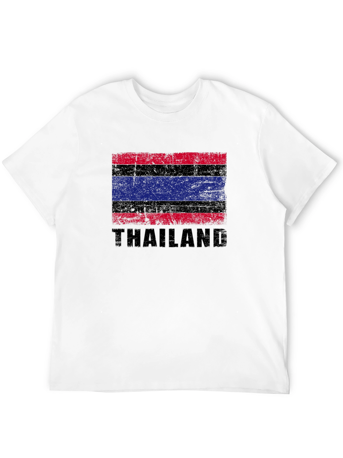 Thailand Flag Graphic T-Shirt - Distressed Design