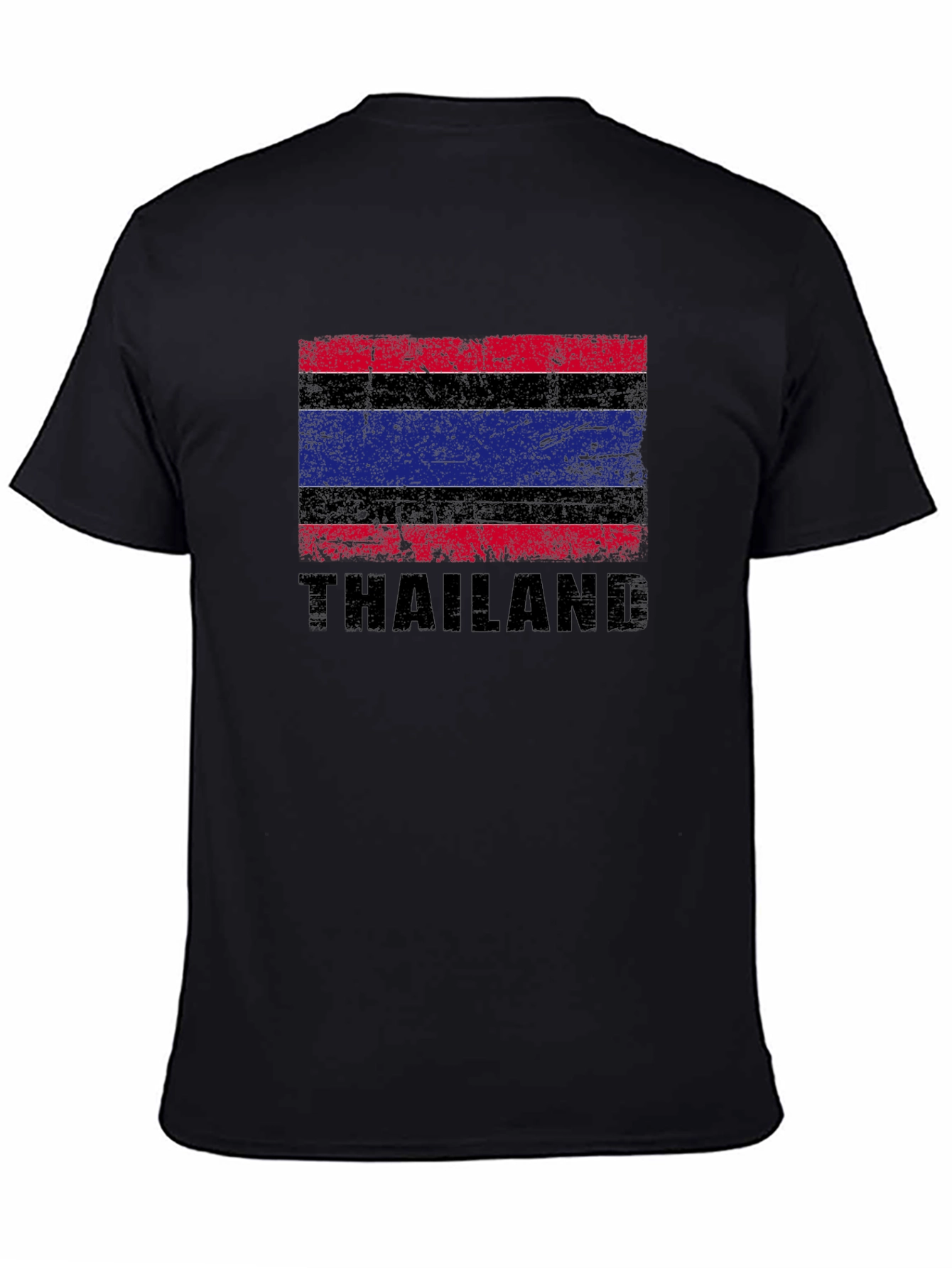 Thailand Flag Graphic T-Shirt - Distressed Design