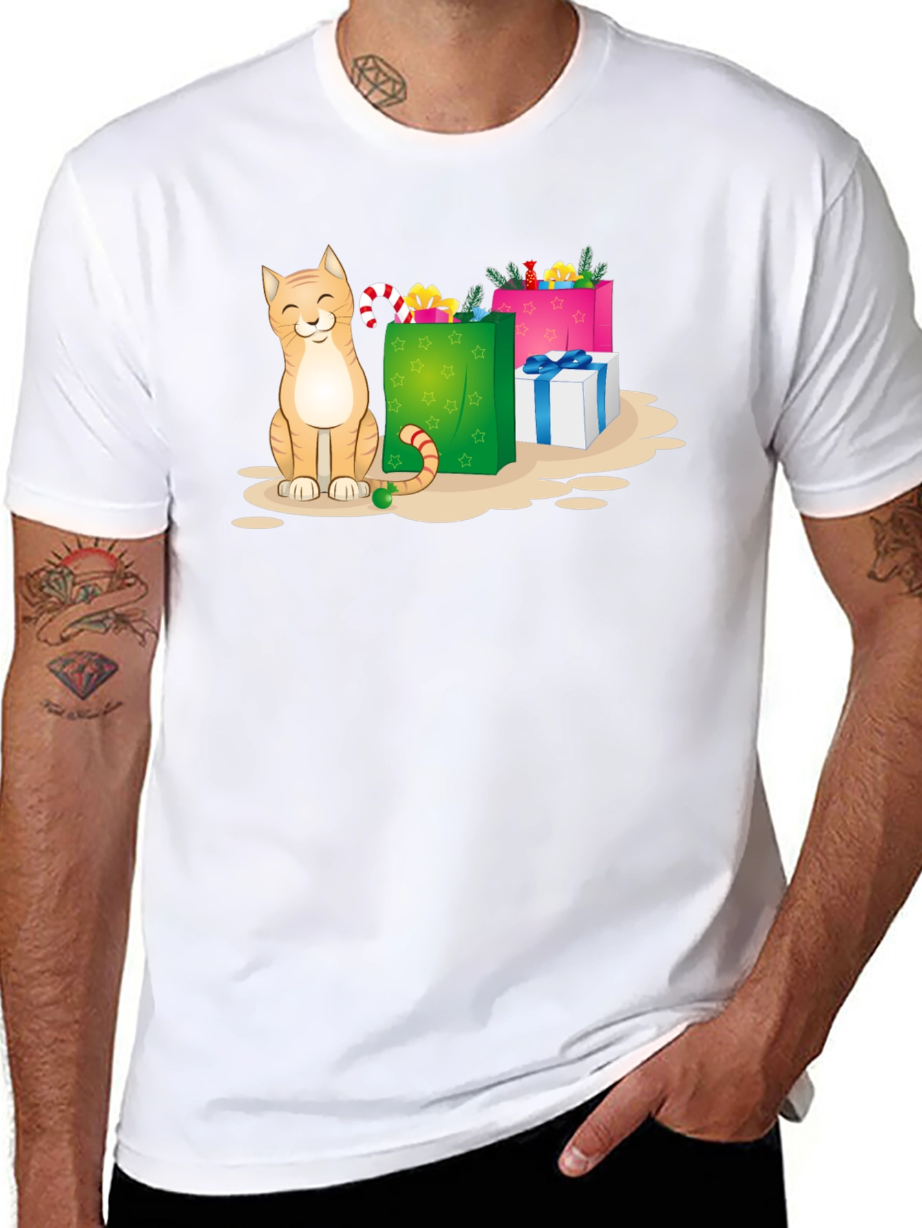 Cat Christmas Gift T-Shirt