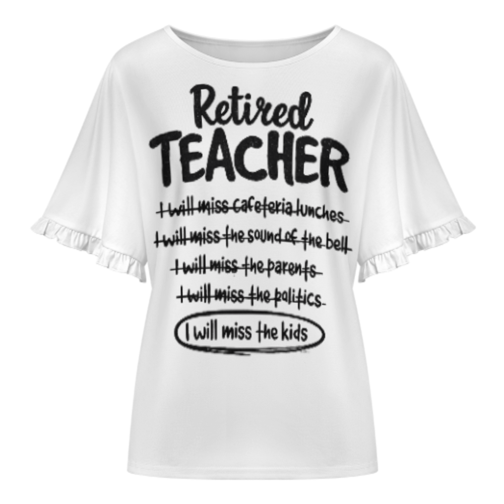 Retired Teacher Graphic Tee, Funny Retirement Shirt for Teachers, Classroom Humor T-Shirt, Gift for Retired Educators, Cozy Casual Teacher Life Top(z629)