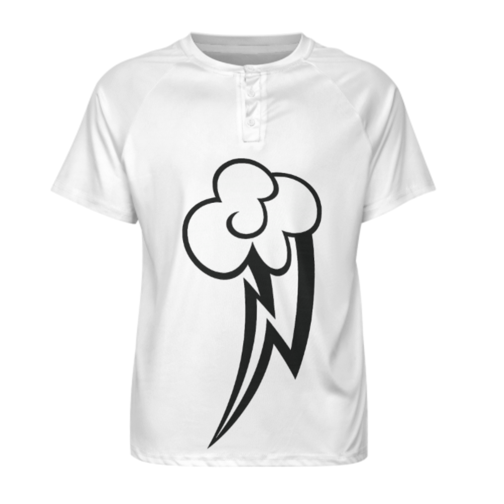 Minimal Lightning Cloud Graphic Tee, Retro Cartoon Streetwear Shirt, Monochrome Bolt Design T-Shirt, Aesthetic Urban Fashion Top(z750)