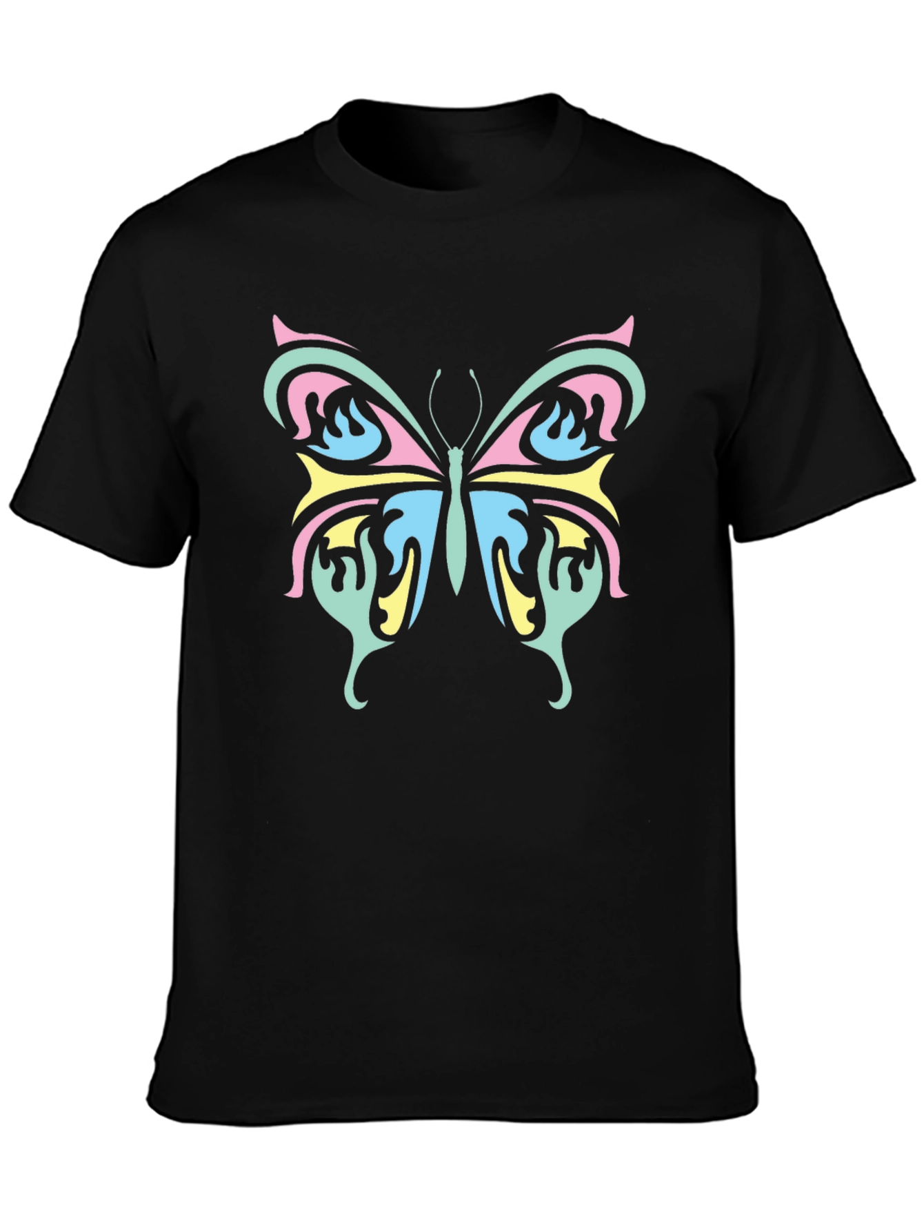 Butterfly Graphic Tee - Trendy Casual Shirt