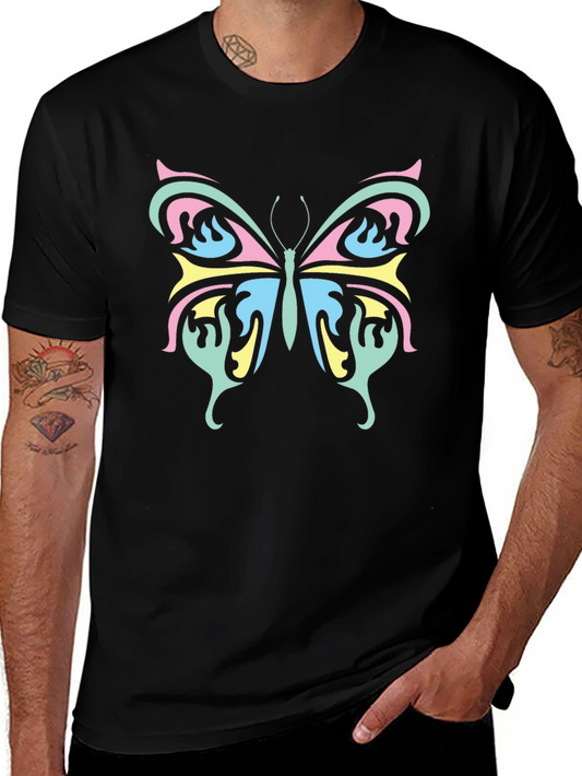 Butterfly Graphic Tee - Trendy Casual Shirt
