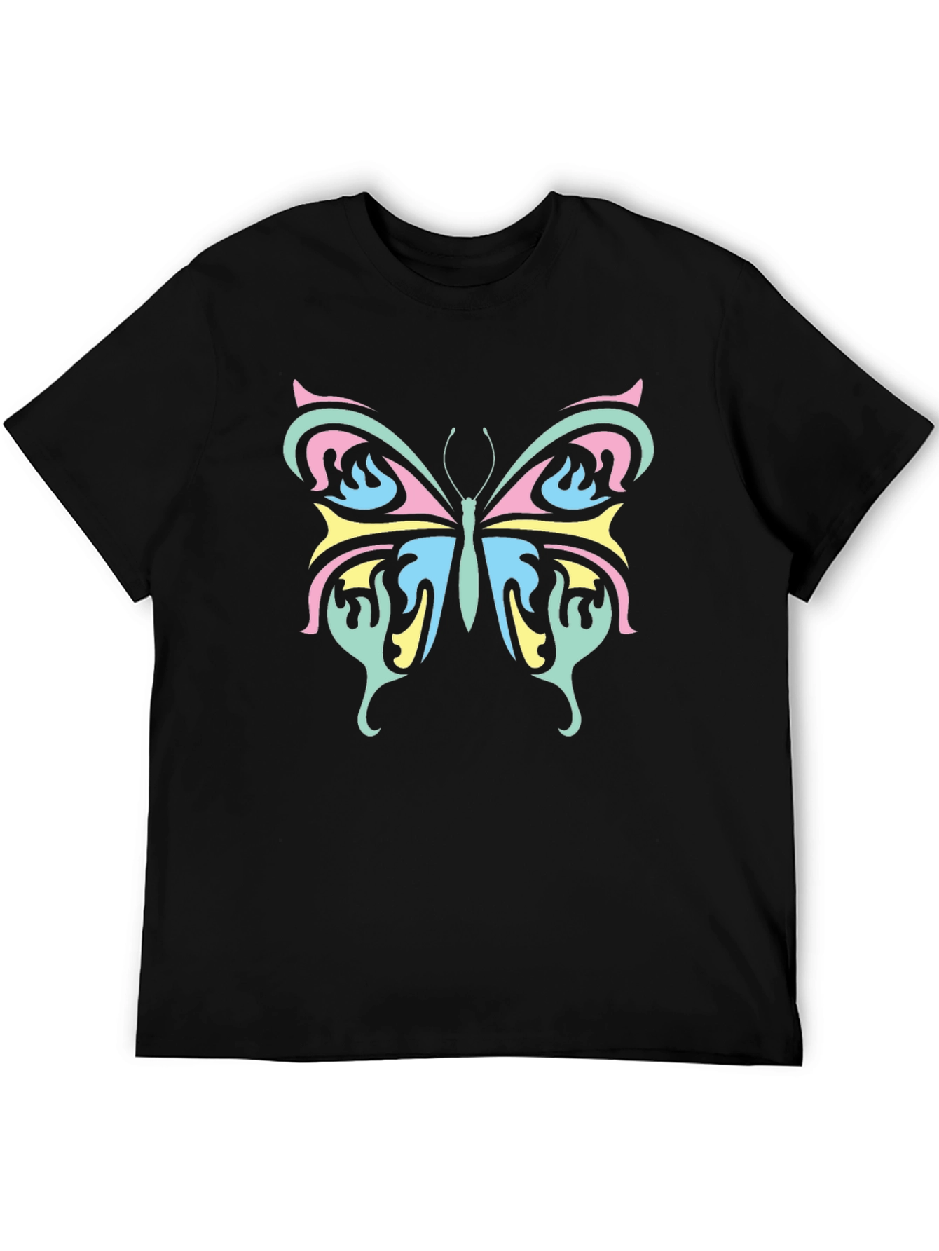 Butterfly Graphic Tee - Trendy Casual Shirt