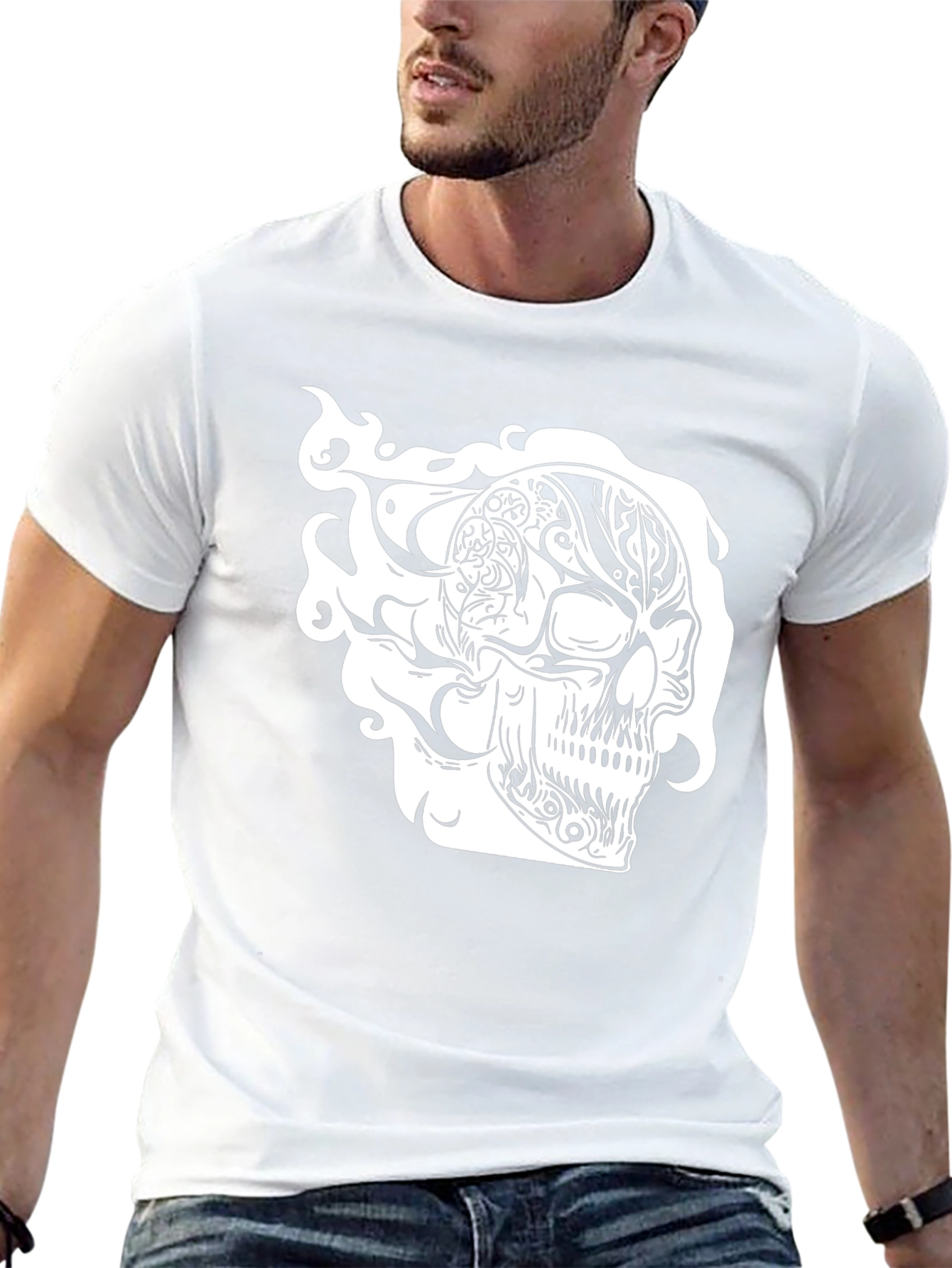 Skull Graphic Tee - Mens Black T-Shirt
