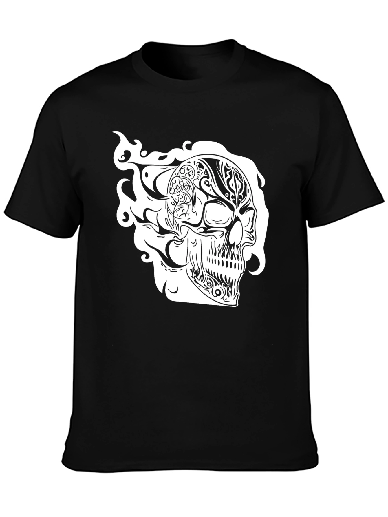 Skull Graphic Tee - Mens Black T-Shirt