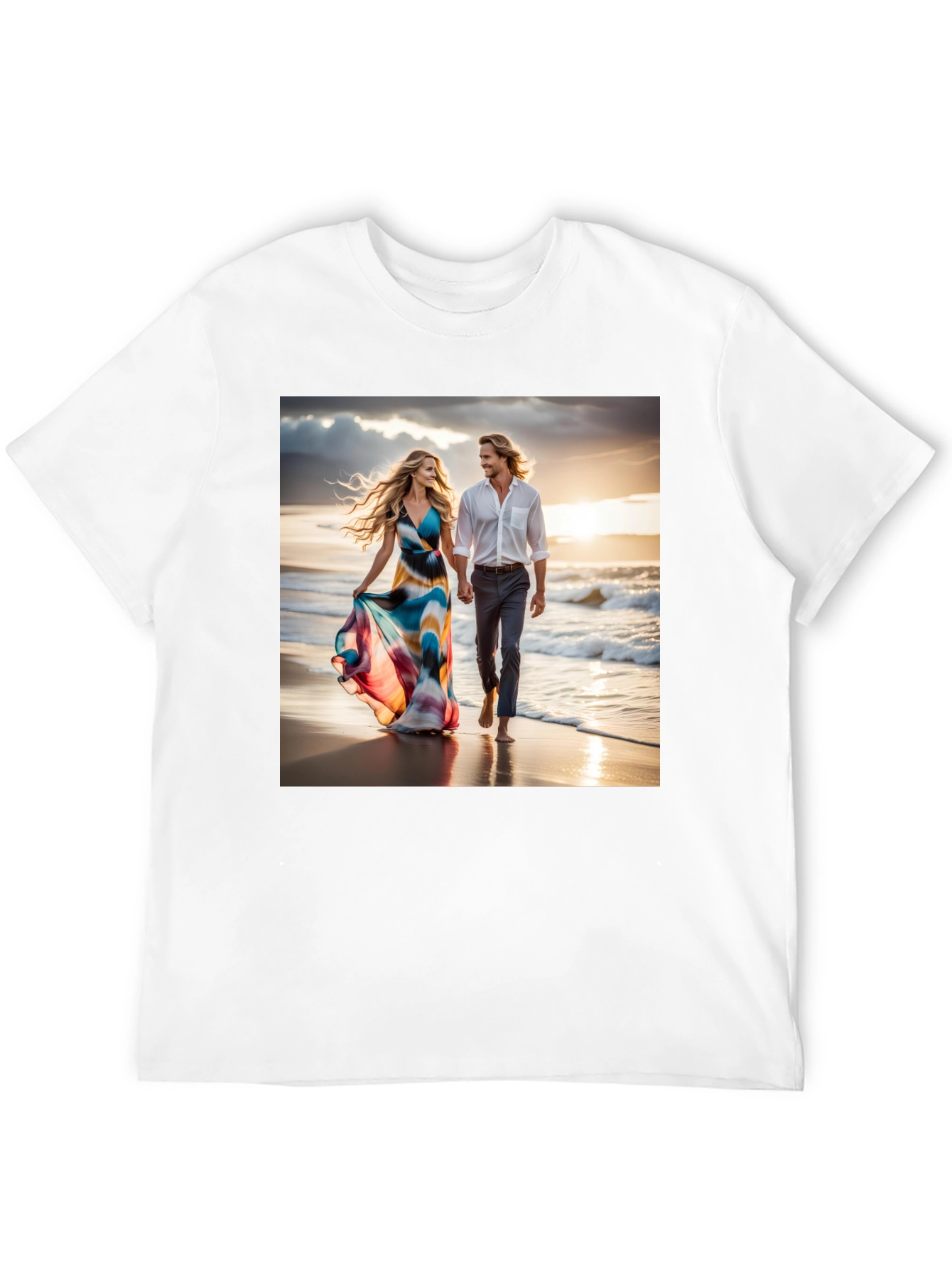 Romantic Beach Walk T-Shirt
