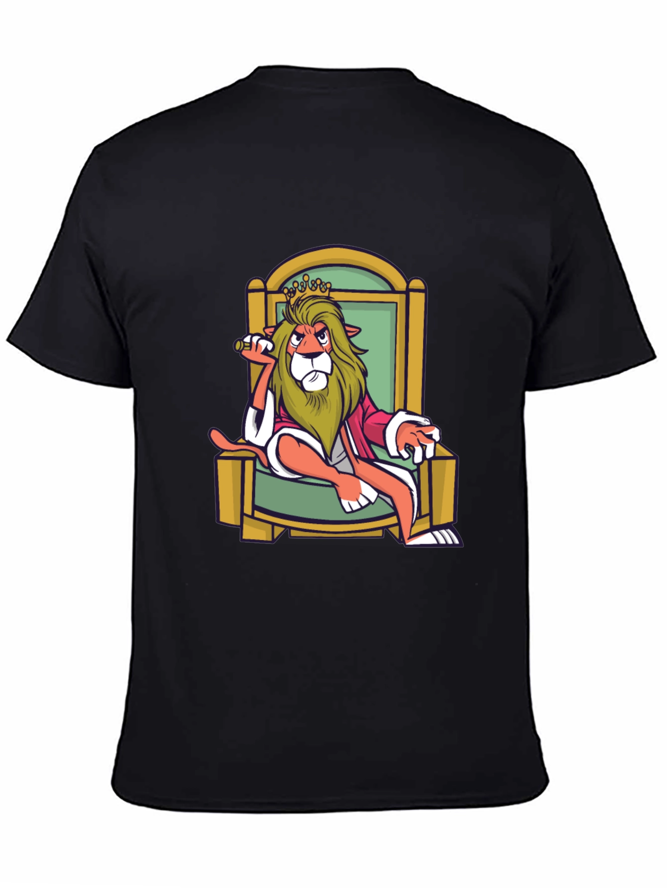 King Lion Graphic T-Shirt - Black