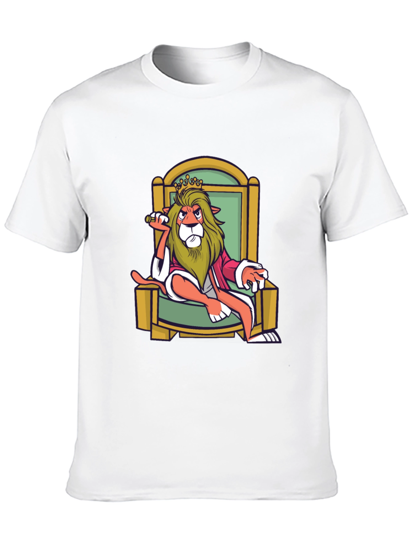 King Lion Graphic T-Shirt - Black