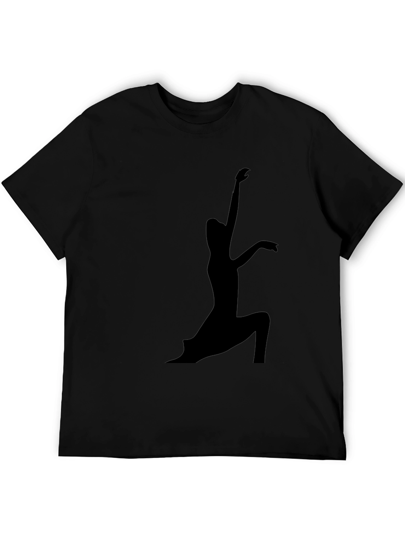 Yoga Silhouette Black T-Shirt