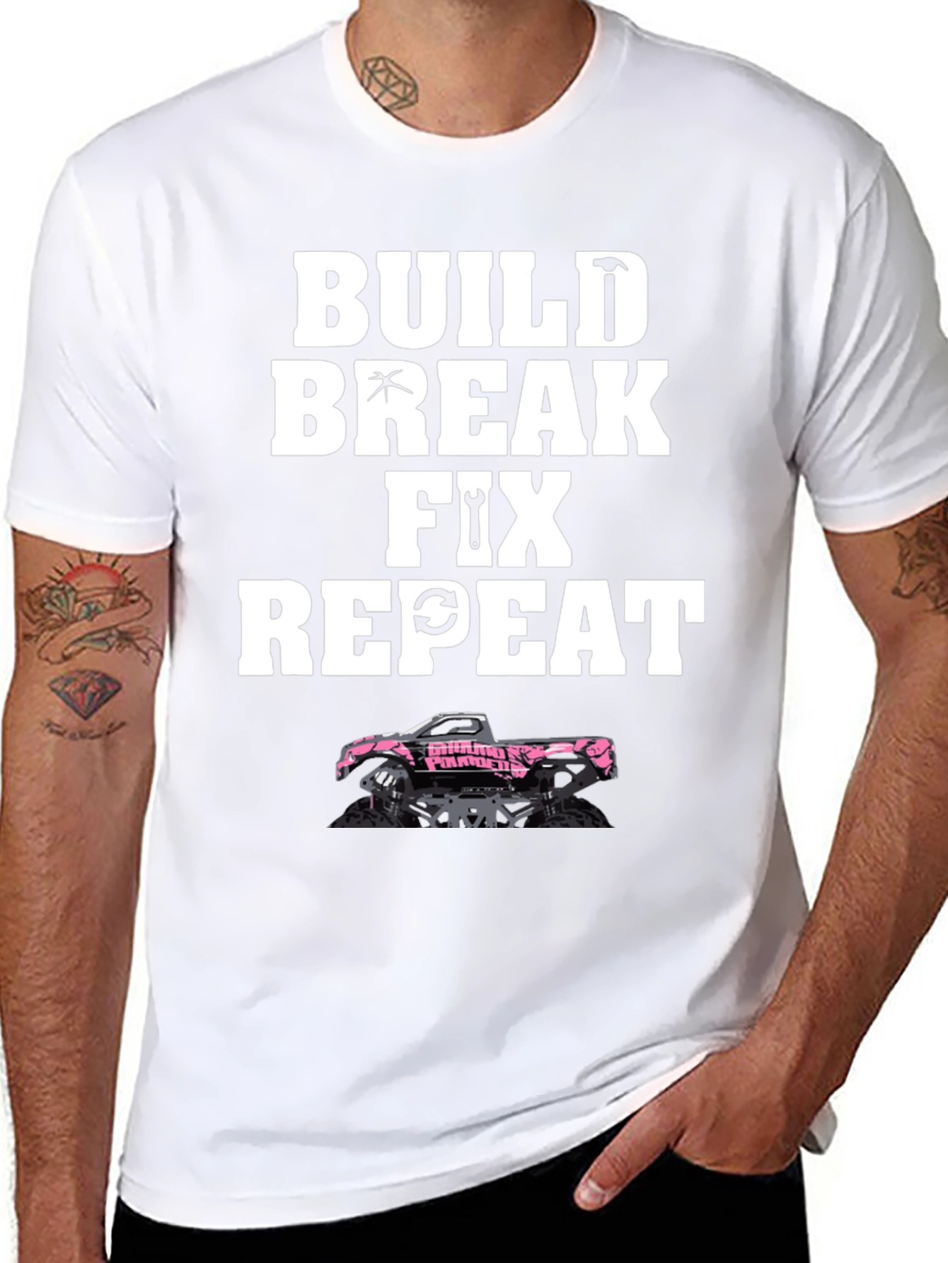 Build Break Fix Repeat Truck T-Shirt