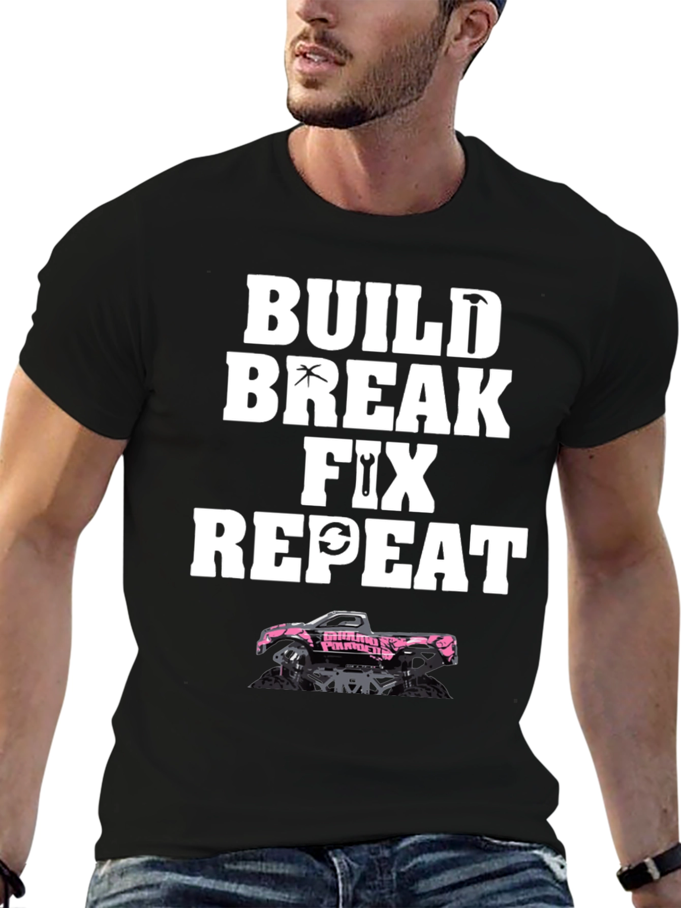 Build Break Fix Repeat Truck T-Shirt