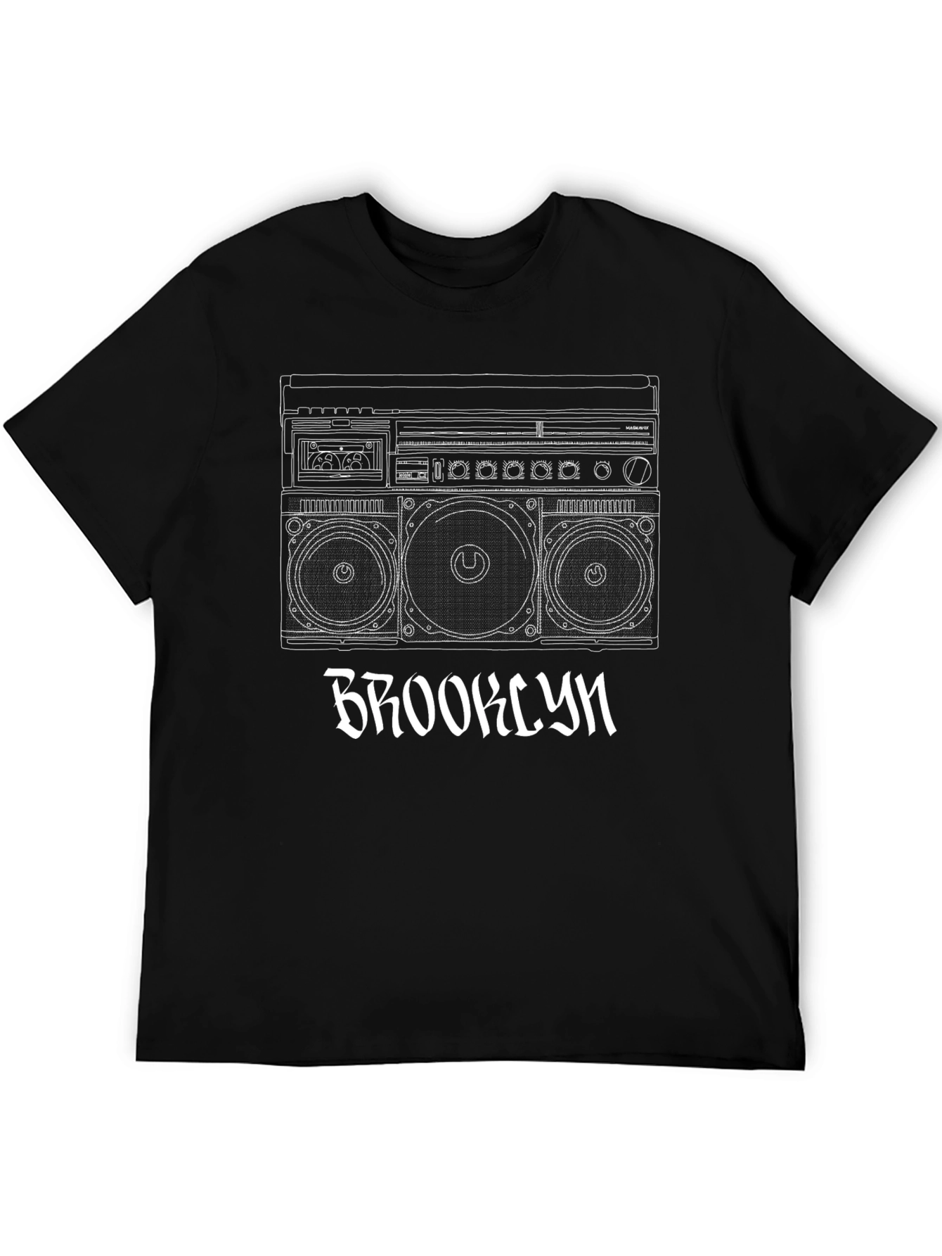 Brooklyn Boombox Graphic Tee - Retro Style