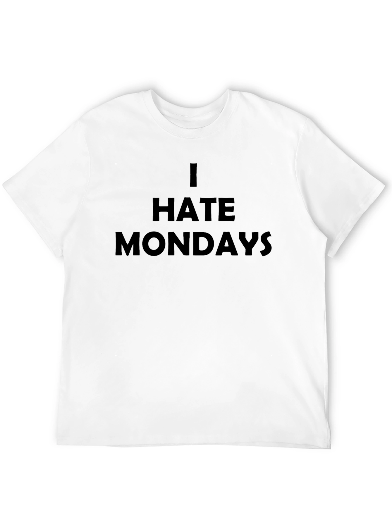 I Hate Mondays Black T-Shirt - Express Your Disdain!