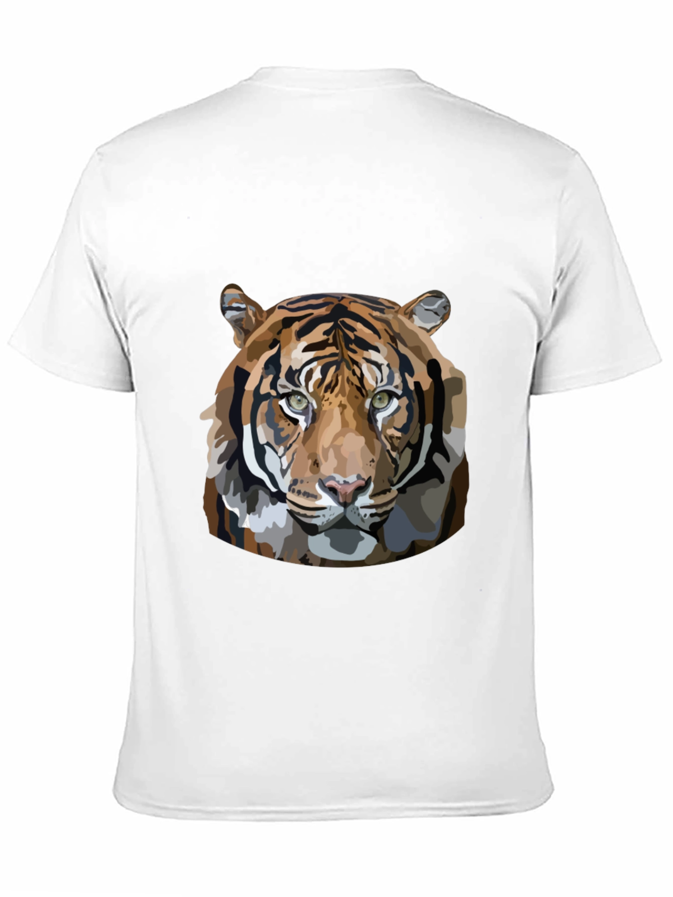 Tiger Graphic Print Mens Black T-Shirt