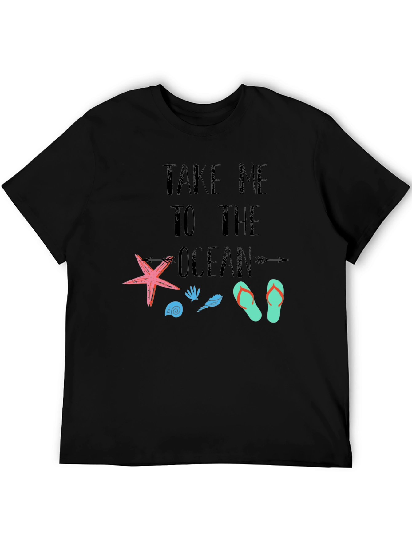 Take Me to the Ocean Black T-Shirt