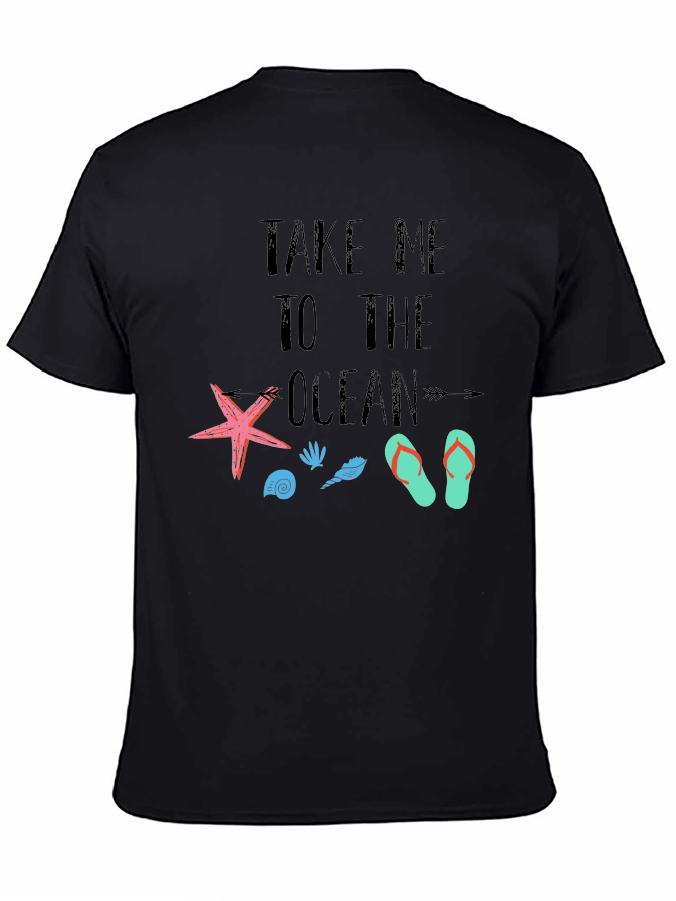 Take Me to the Ocean Black T-Shirt