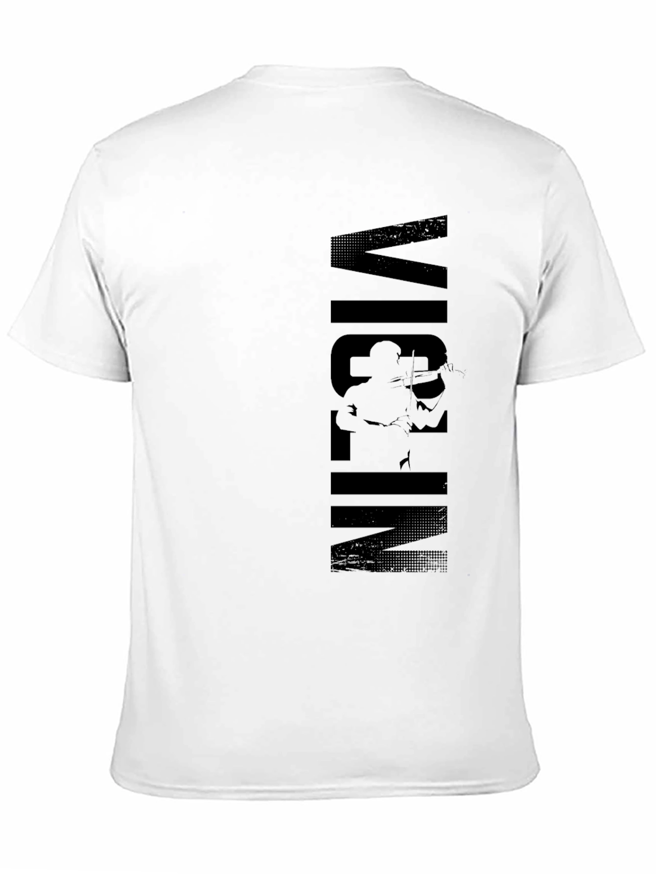 Violin Player Graphic Print Black T-Shirt