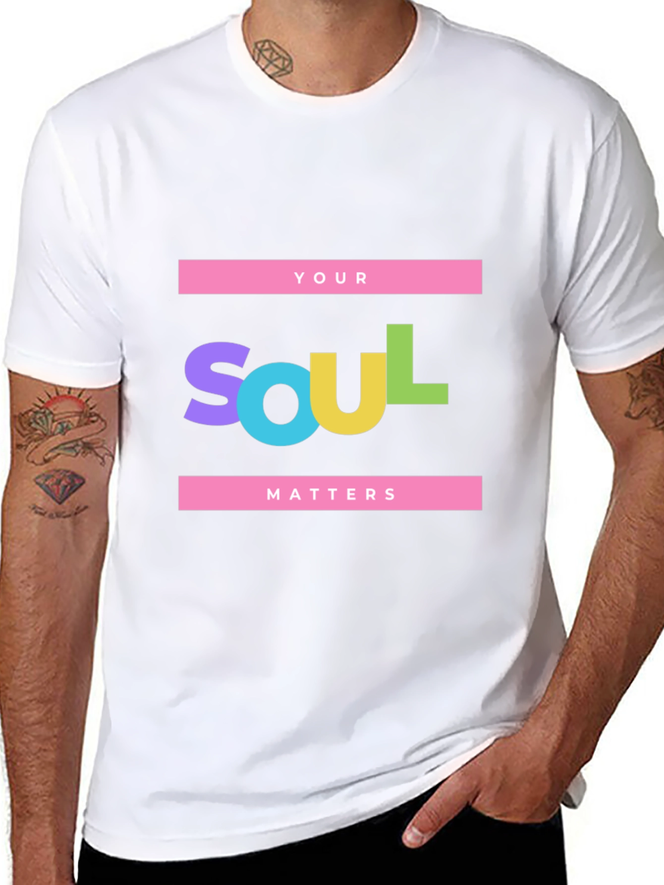 Your Soul Matters Black Graphic Tee
