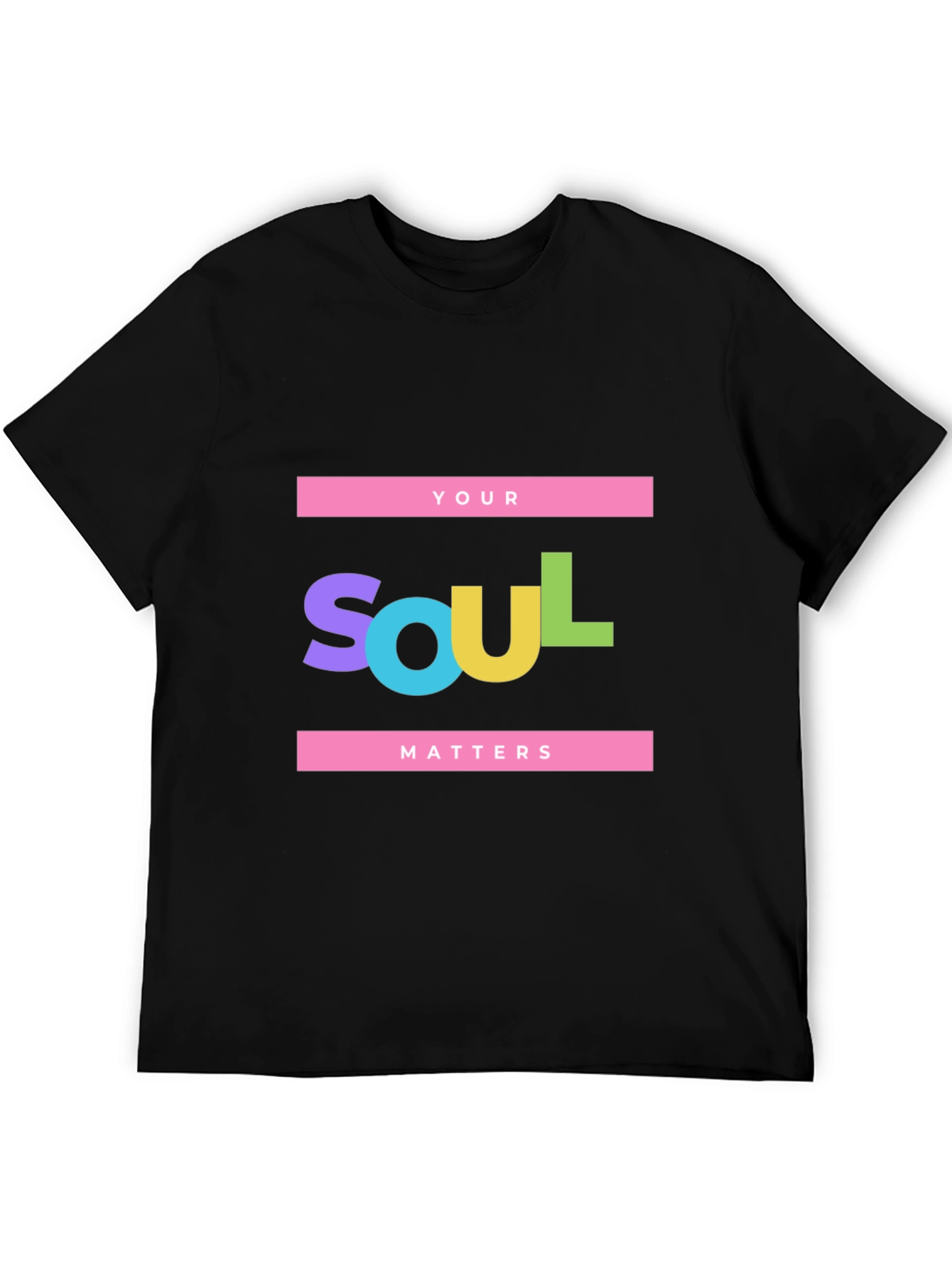 Your Soul Matters Black Graphic Tee