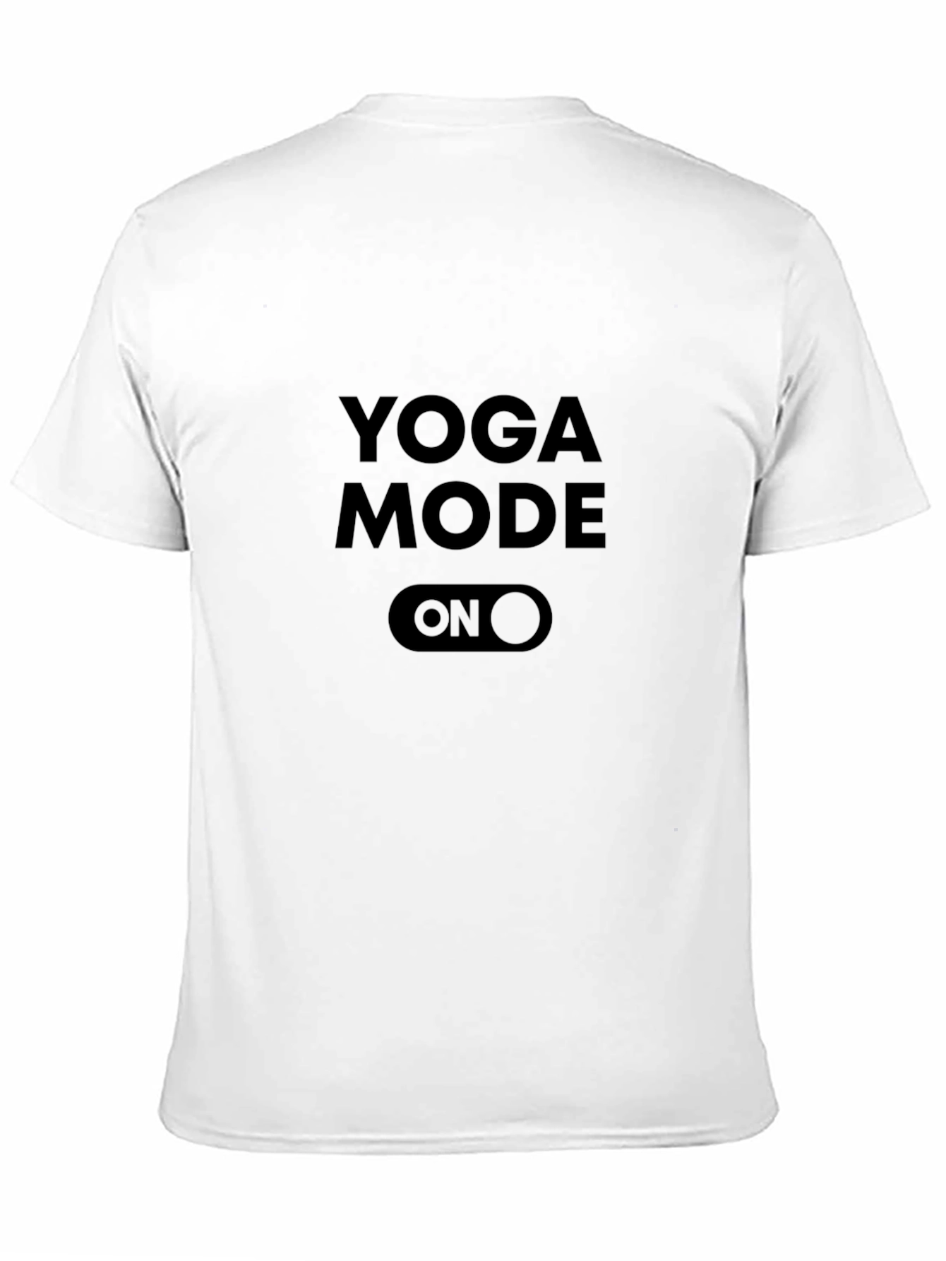 Yoga Mode On Graphic Tee - Black Cotton T-Shirt