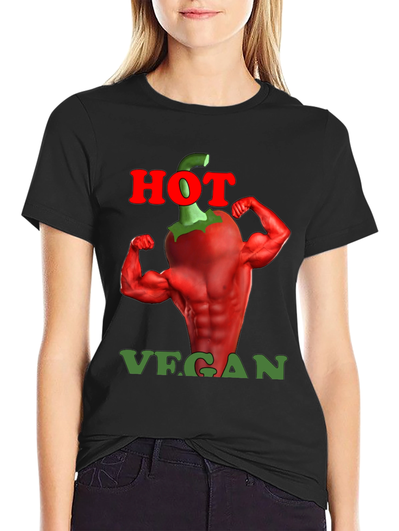 Hot Vegan T-Shirt - Muscle Pepper Tee