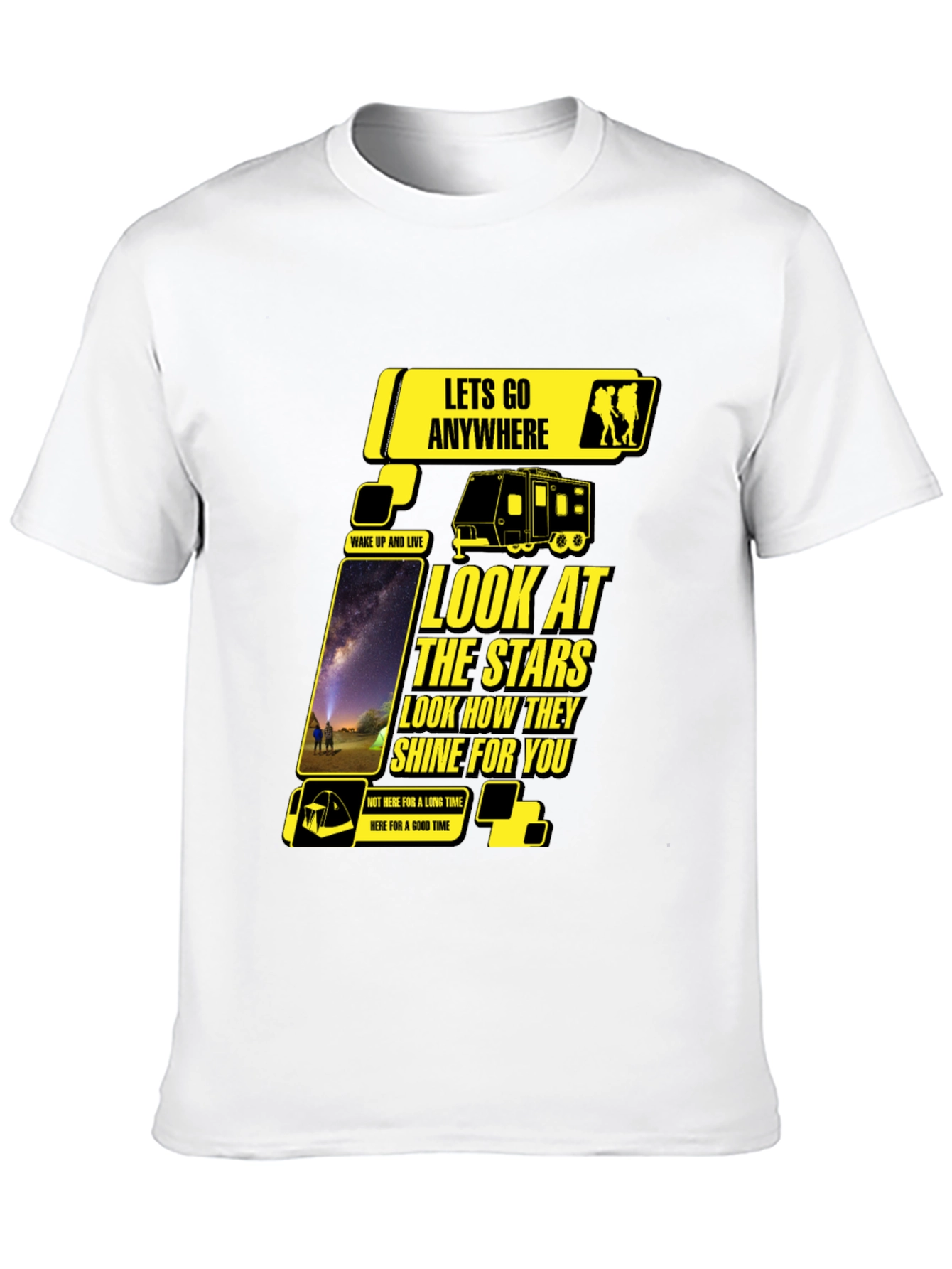 Look at the Stars Black Graphic Tee
