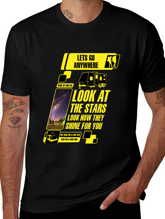 Look at the Stars Black Graphic Tee