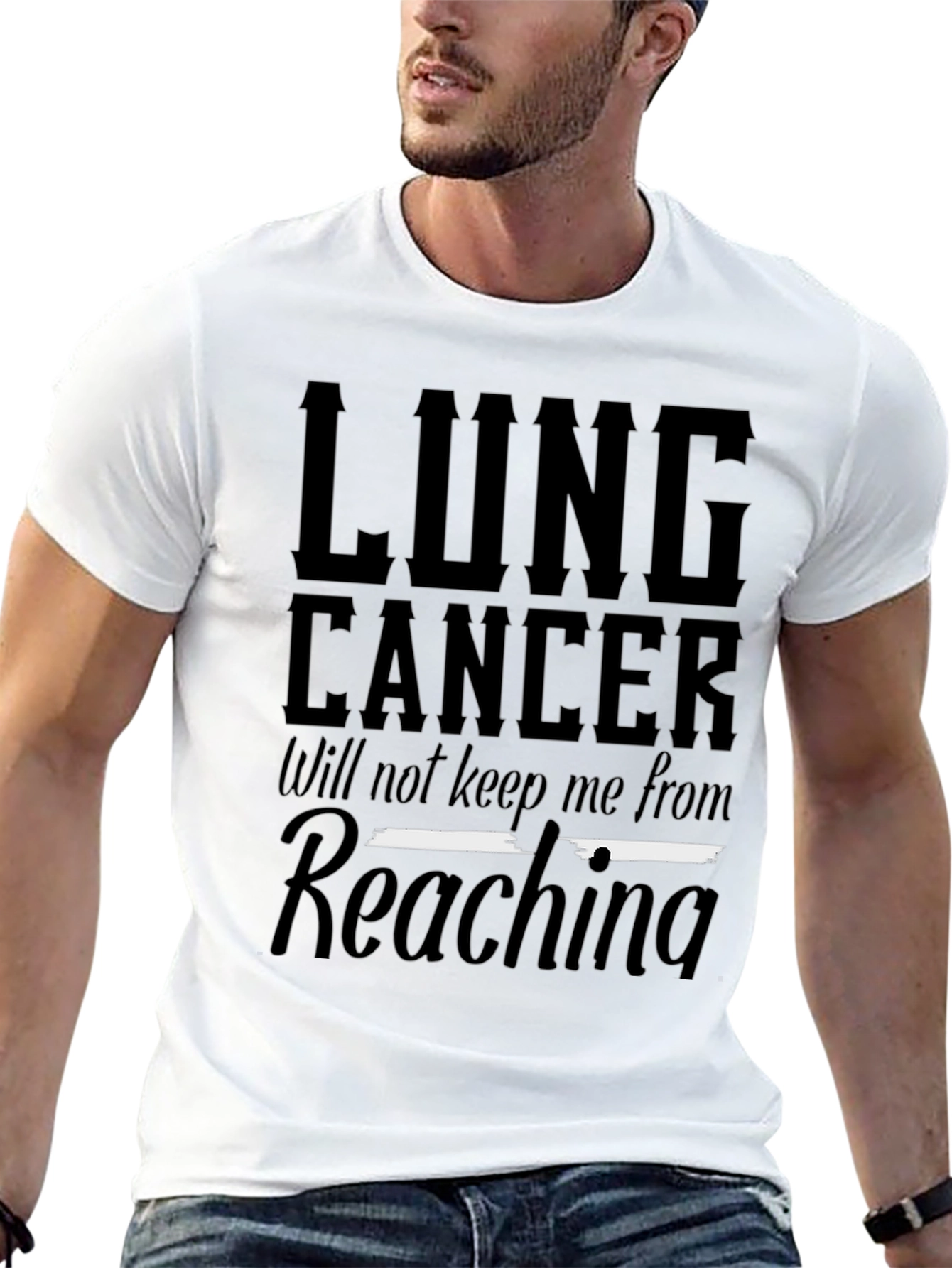 Lung Cancer Awareness T-Shirt - Reaching Goals