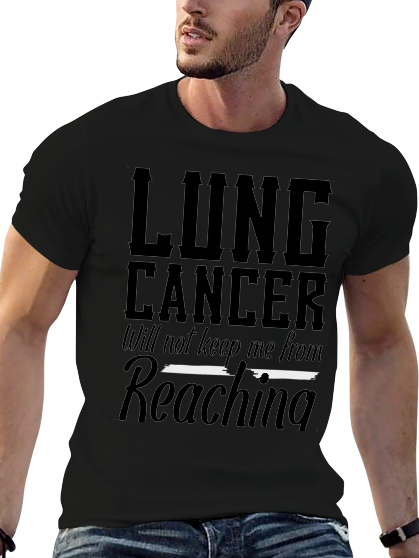 Lung Cancer Awareness T-Shirt - Reaching Goals