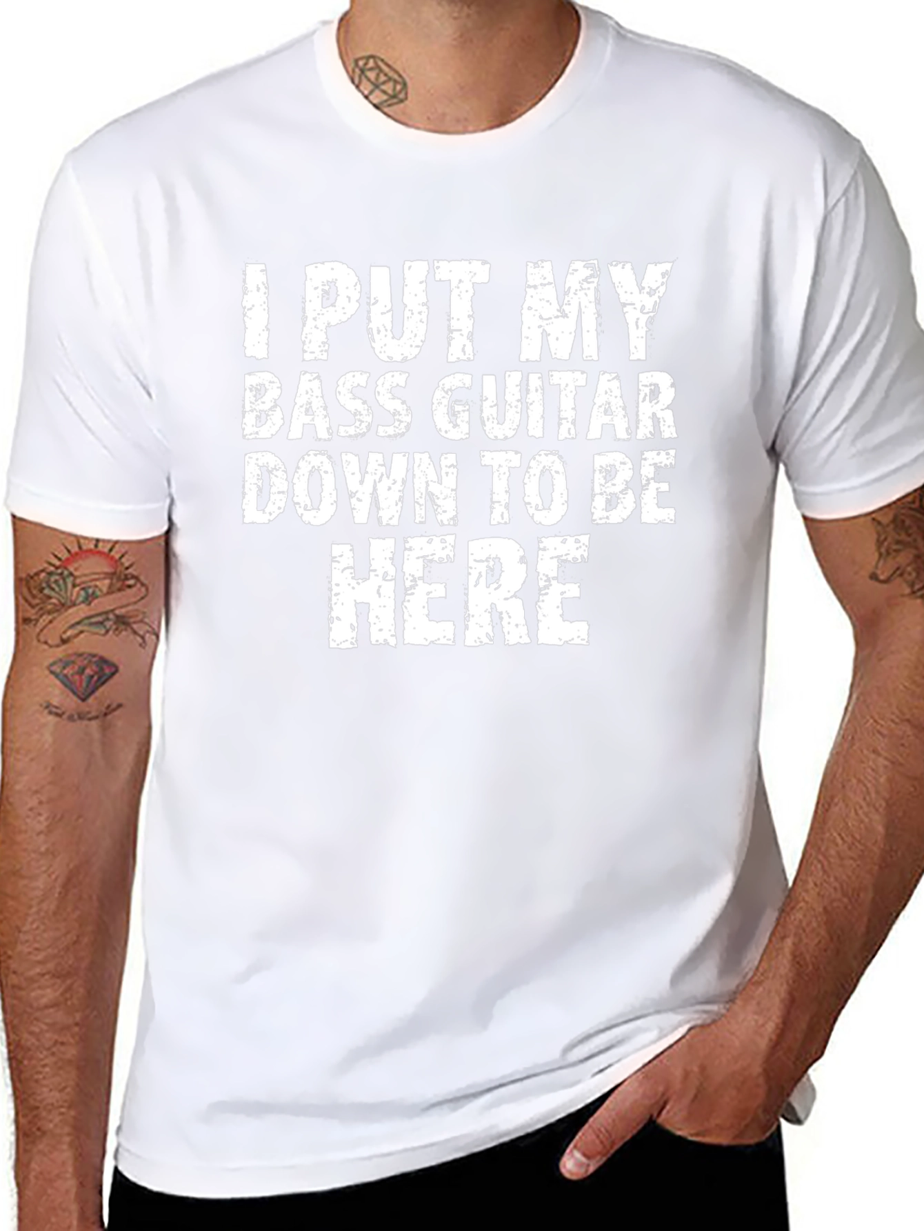 Bass Guitar T-Shirt: I Put My Bass Guitar Down