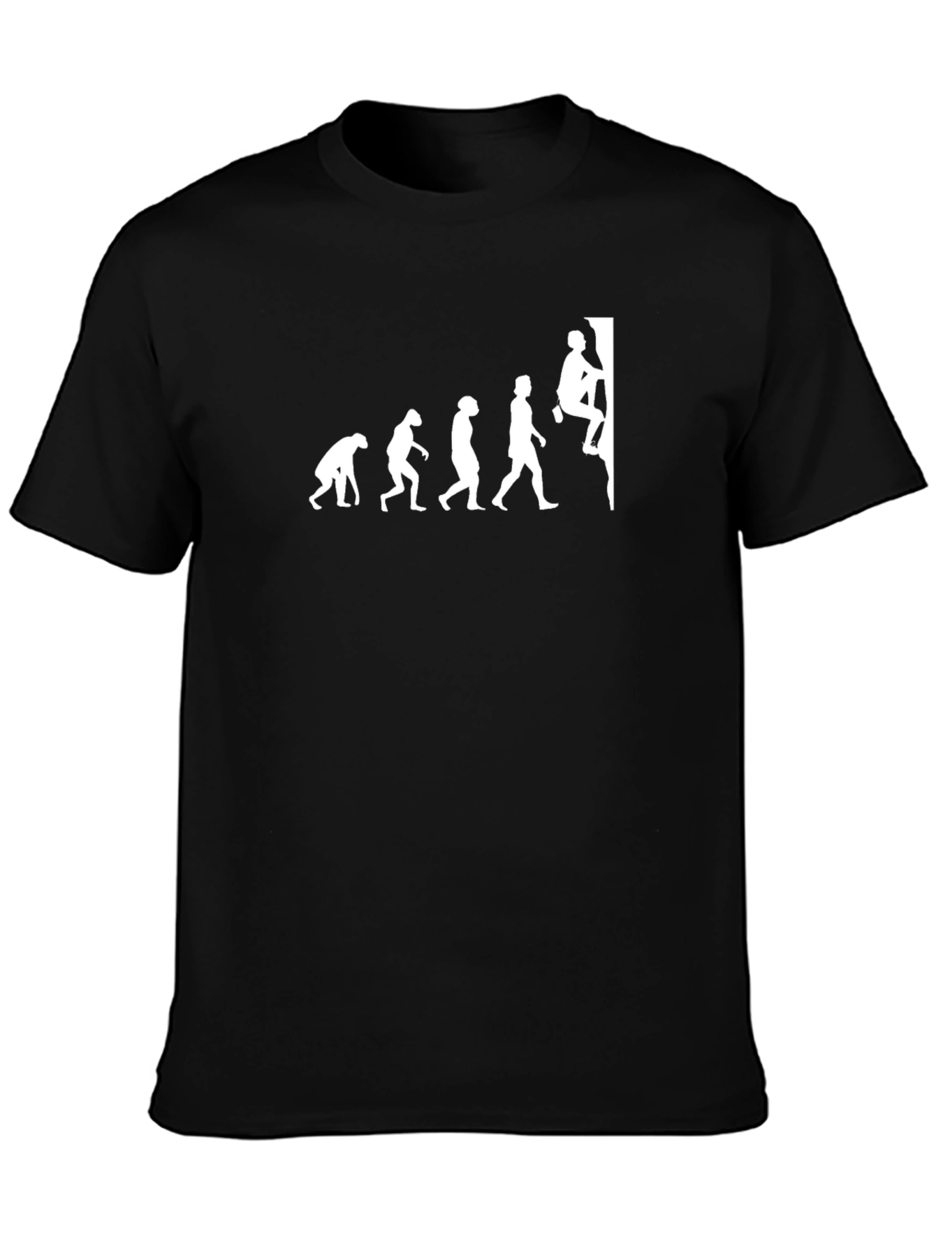 Evolution of Climbing Black T-Shirt