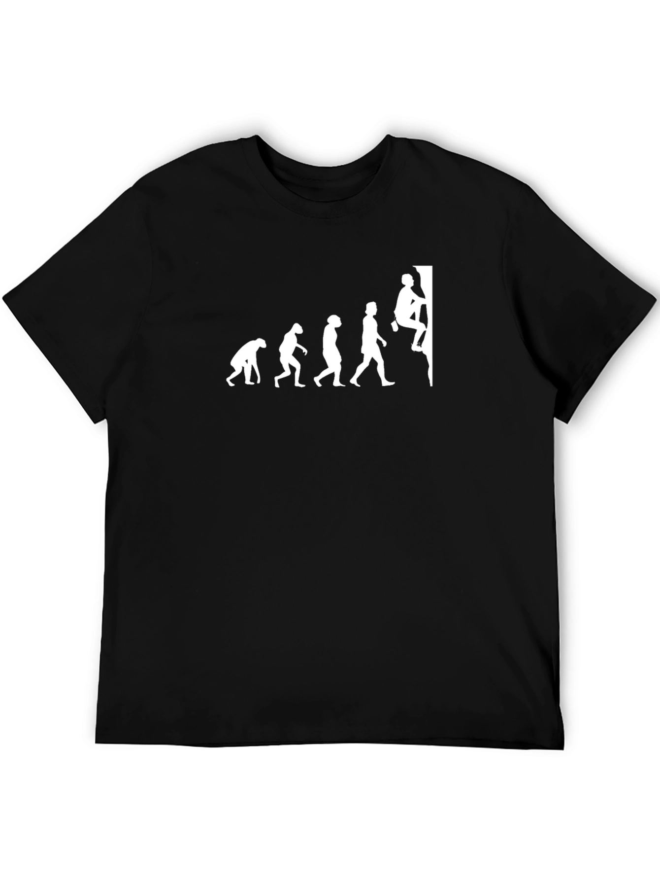 Evolution of Climbing Black T-Shirt