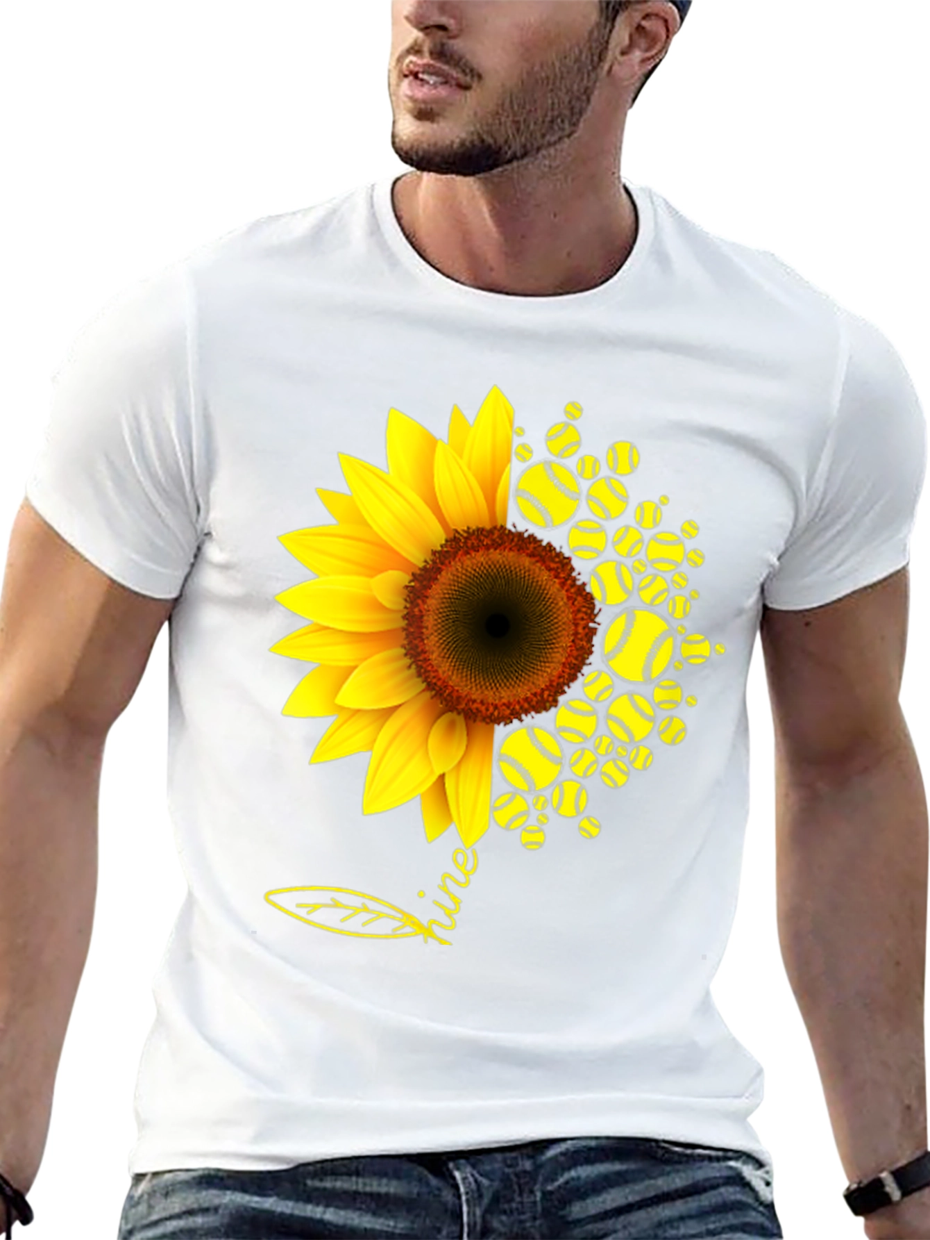Sunflower Softball T-Shirt - Shine Bright!