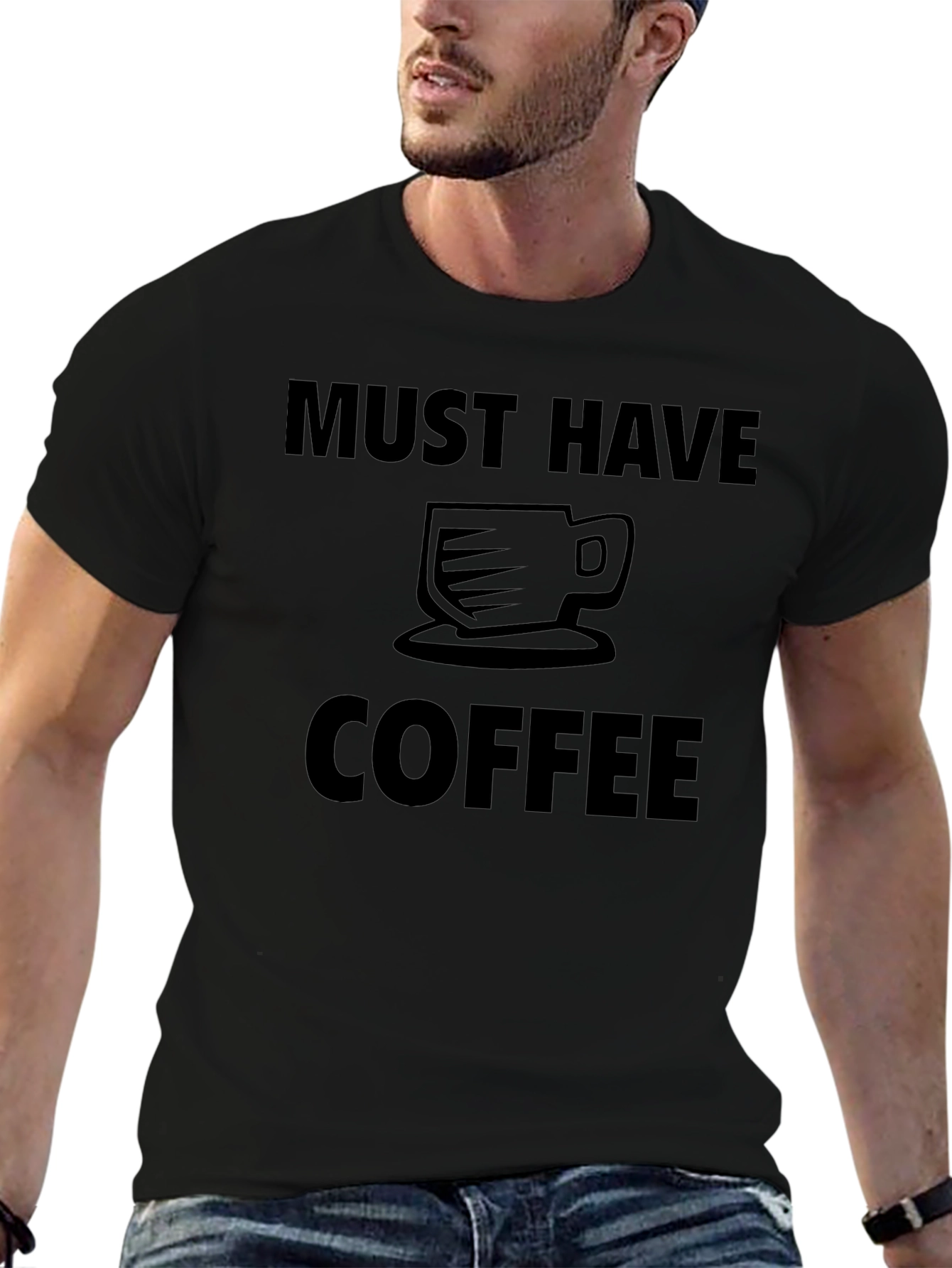 Must Have Coffee Graphic Tee - Black