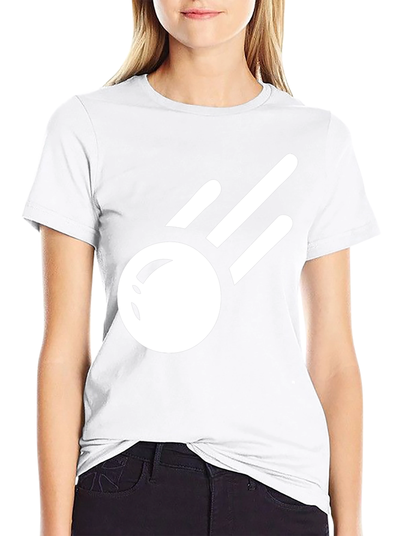 Stylish Black T-Shirt with Comet Graphic