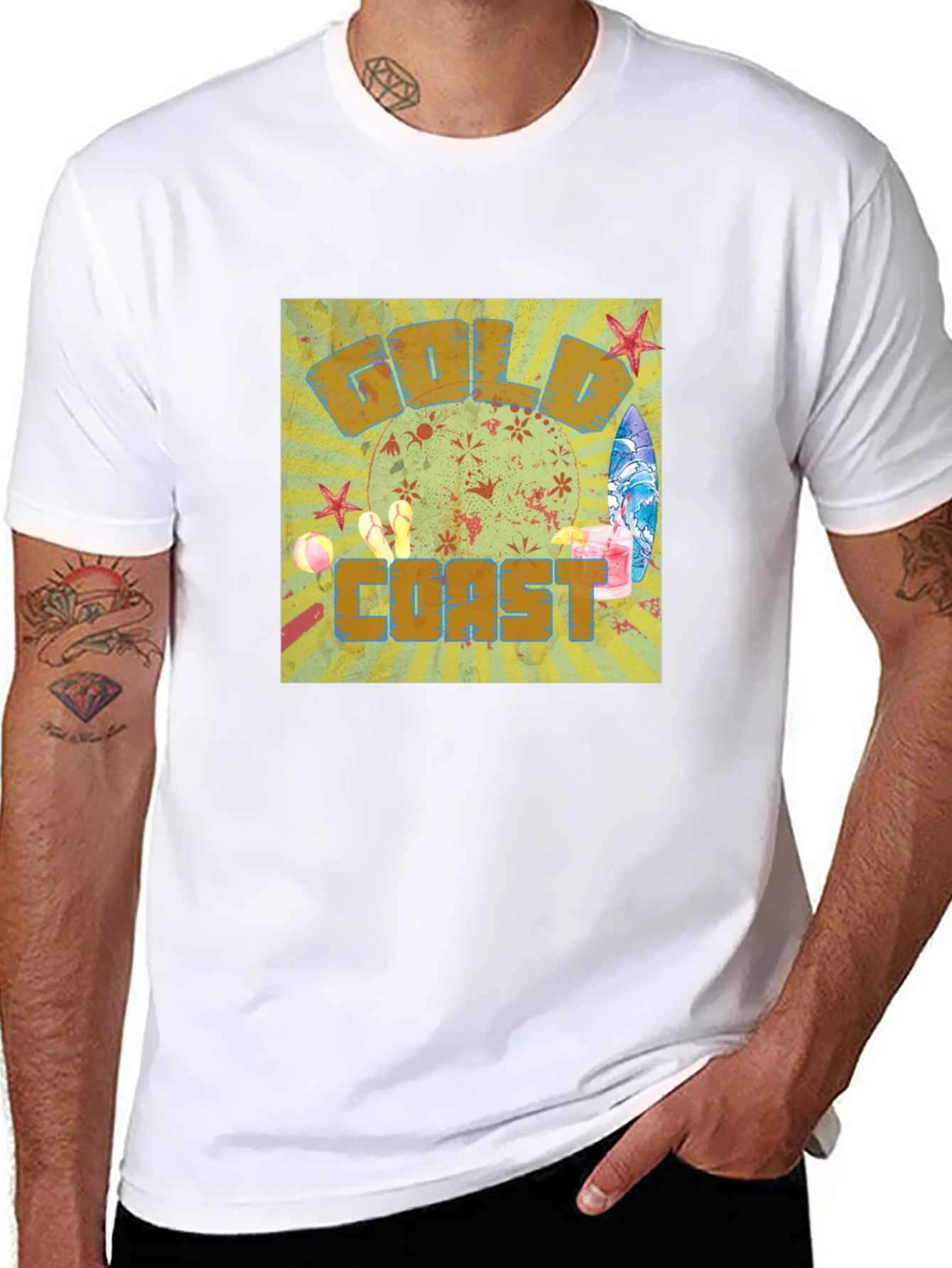 Gold Coast Graphic Tee - Summer Vibes