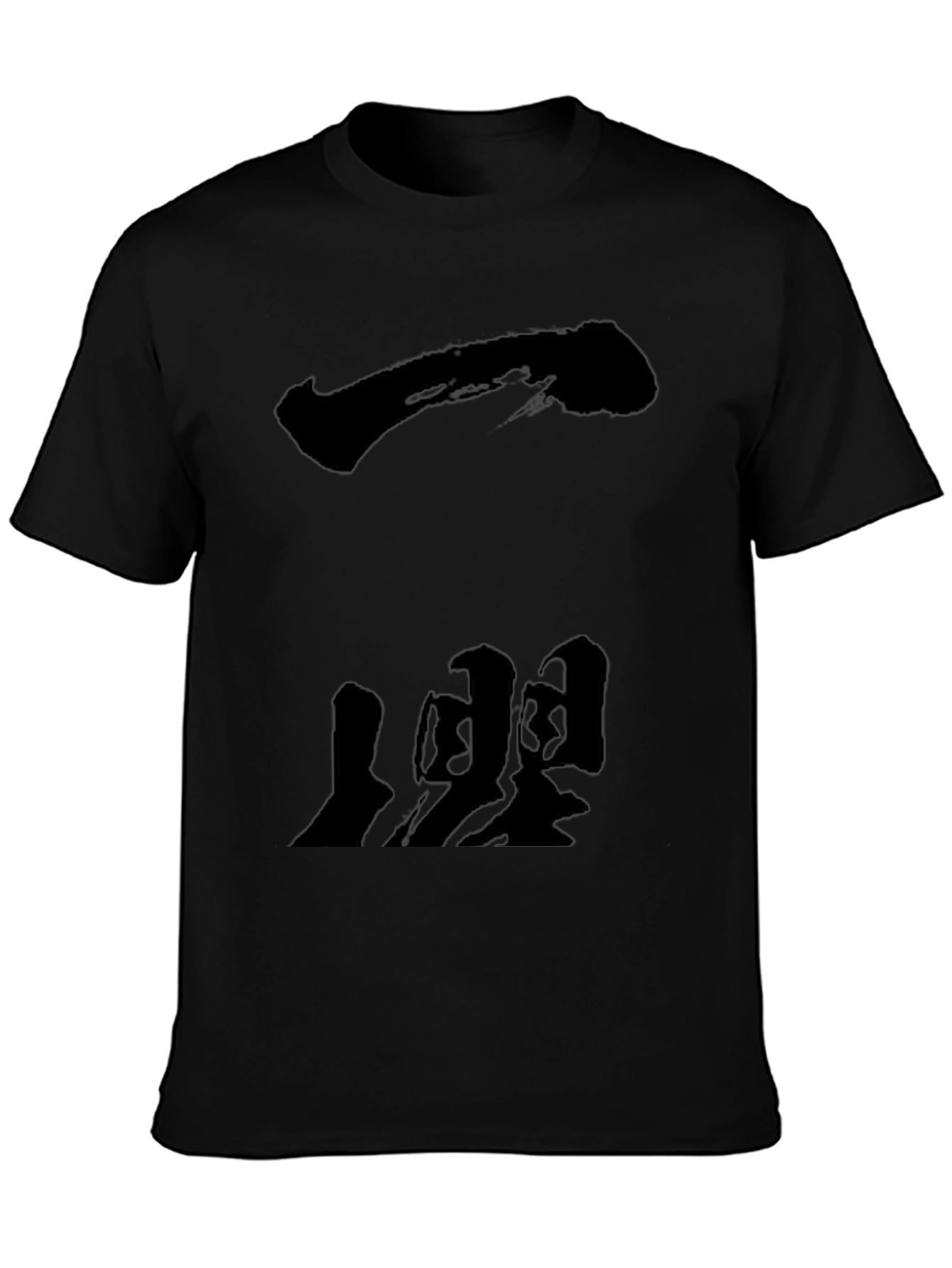 Abstract Black Graphic T-Shirt