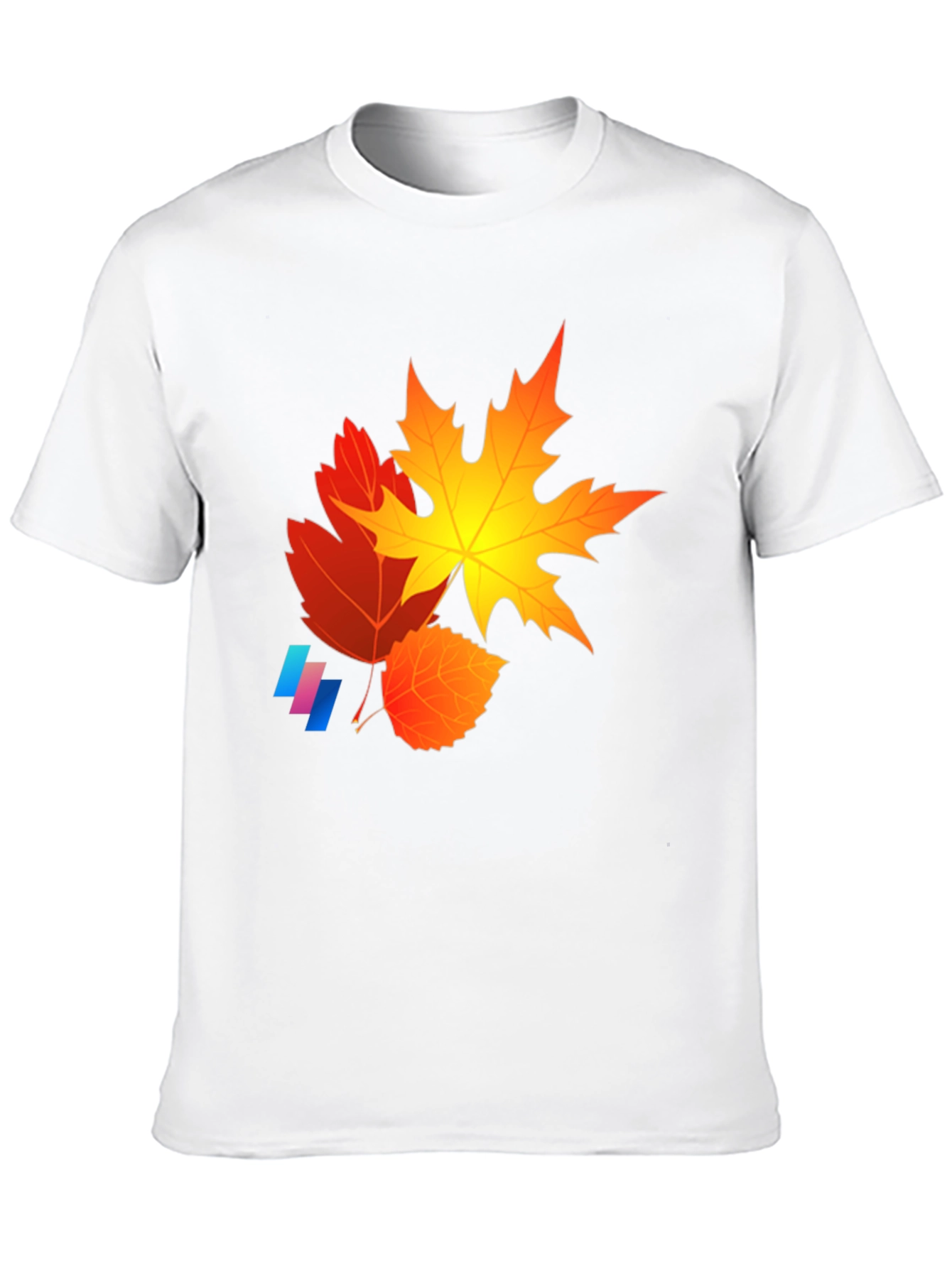 Autumn Leaves Graphic Tee - Black