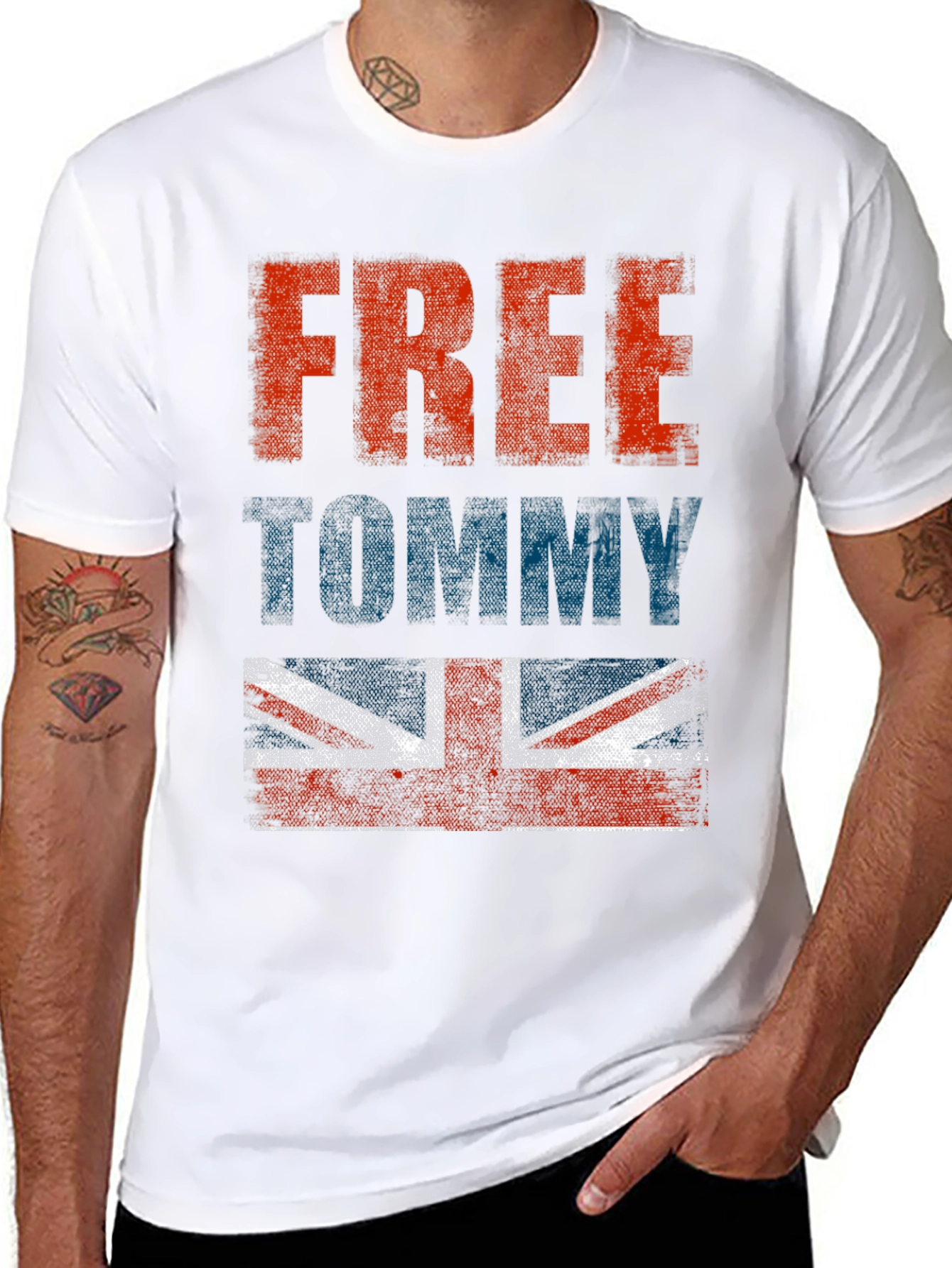 Free Tommy British Flag T-Shirt