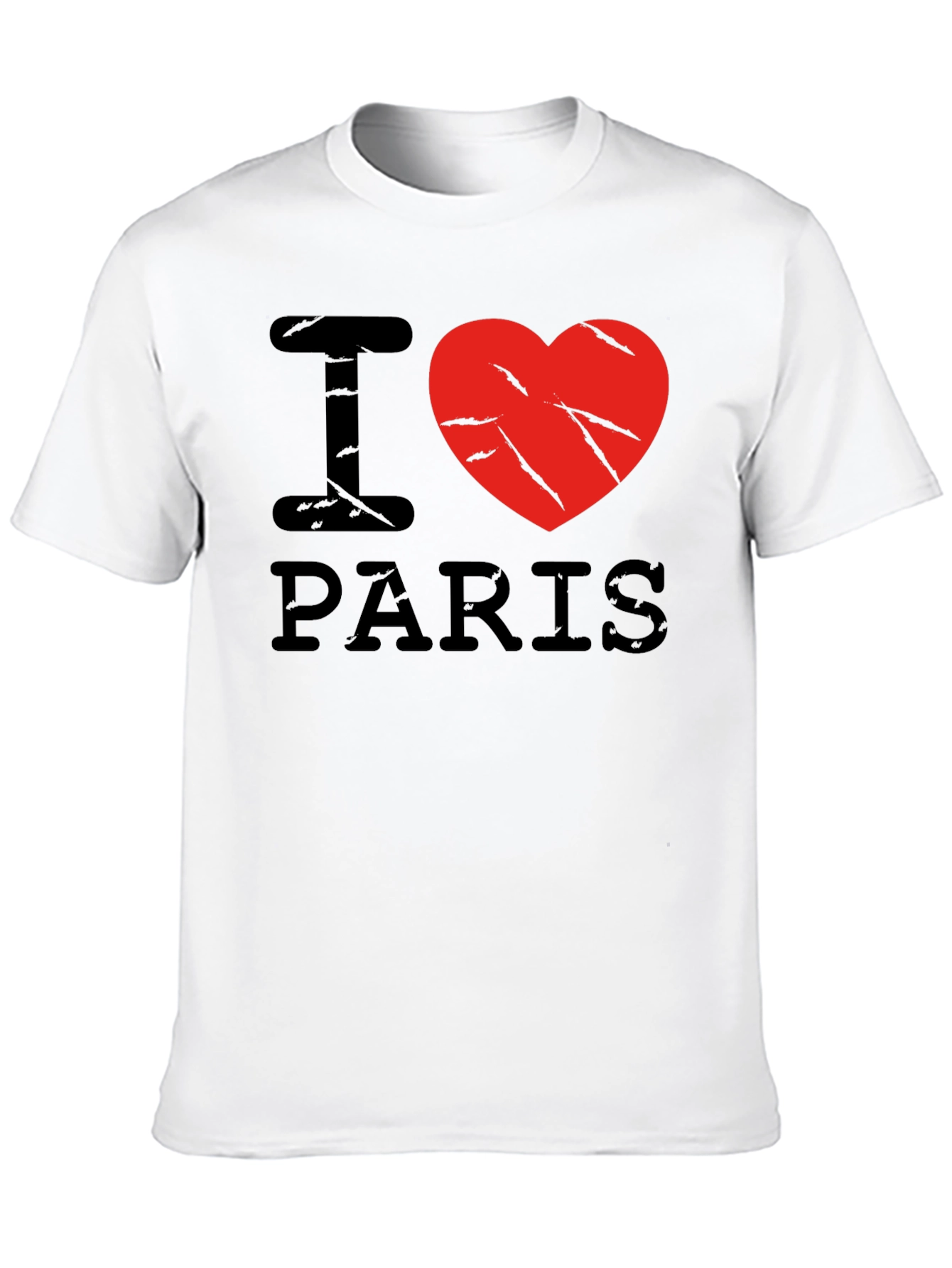 I Love Paris Black Graphic T-Shirt