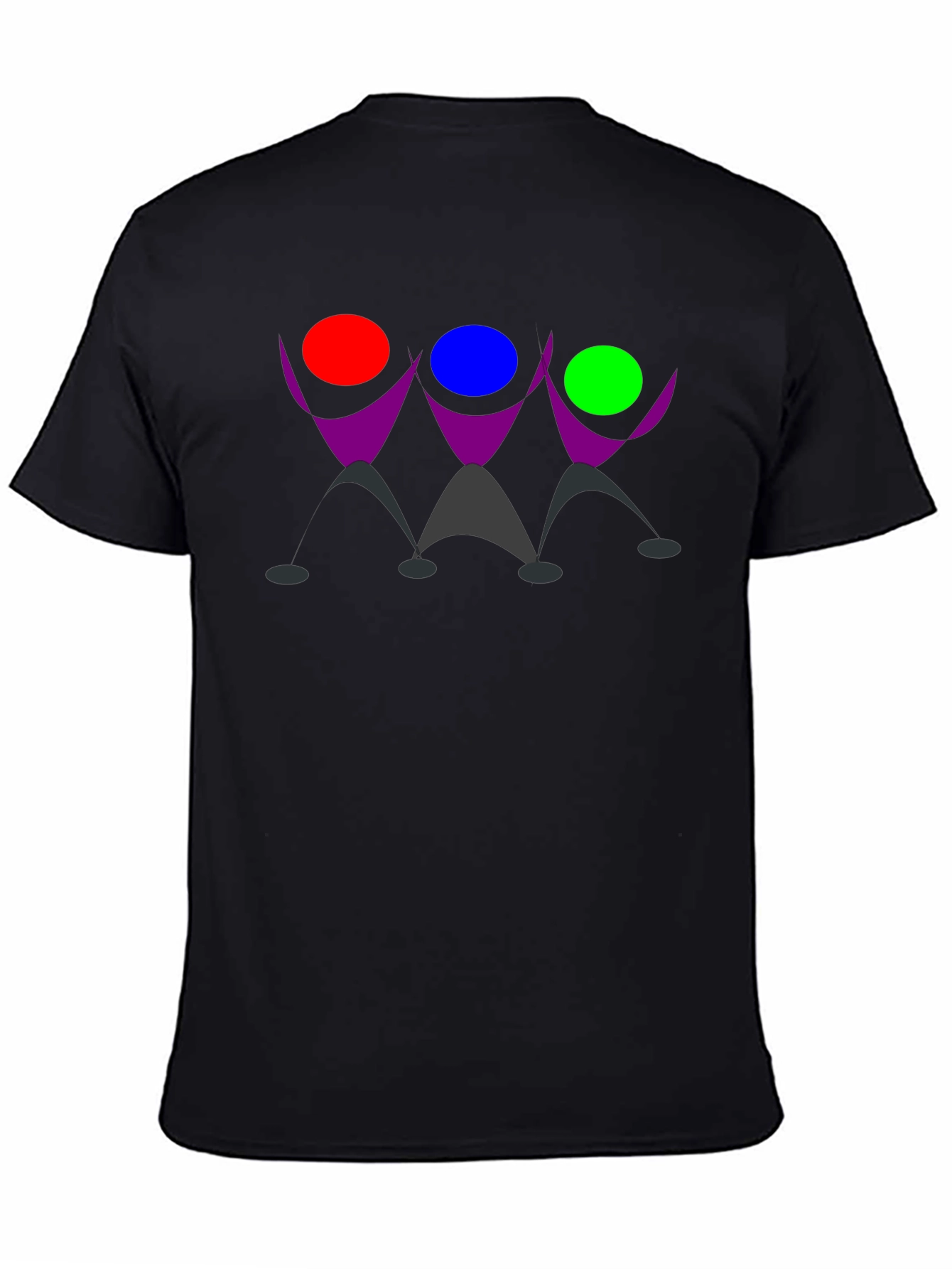 Geometric Figure Black T-Shirt