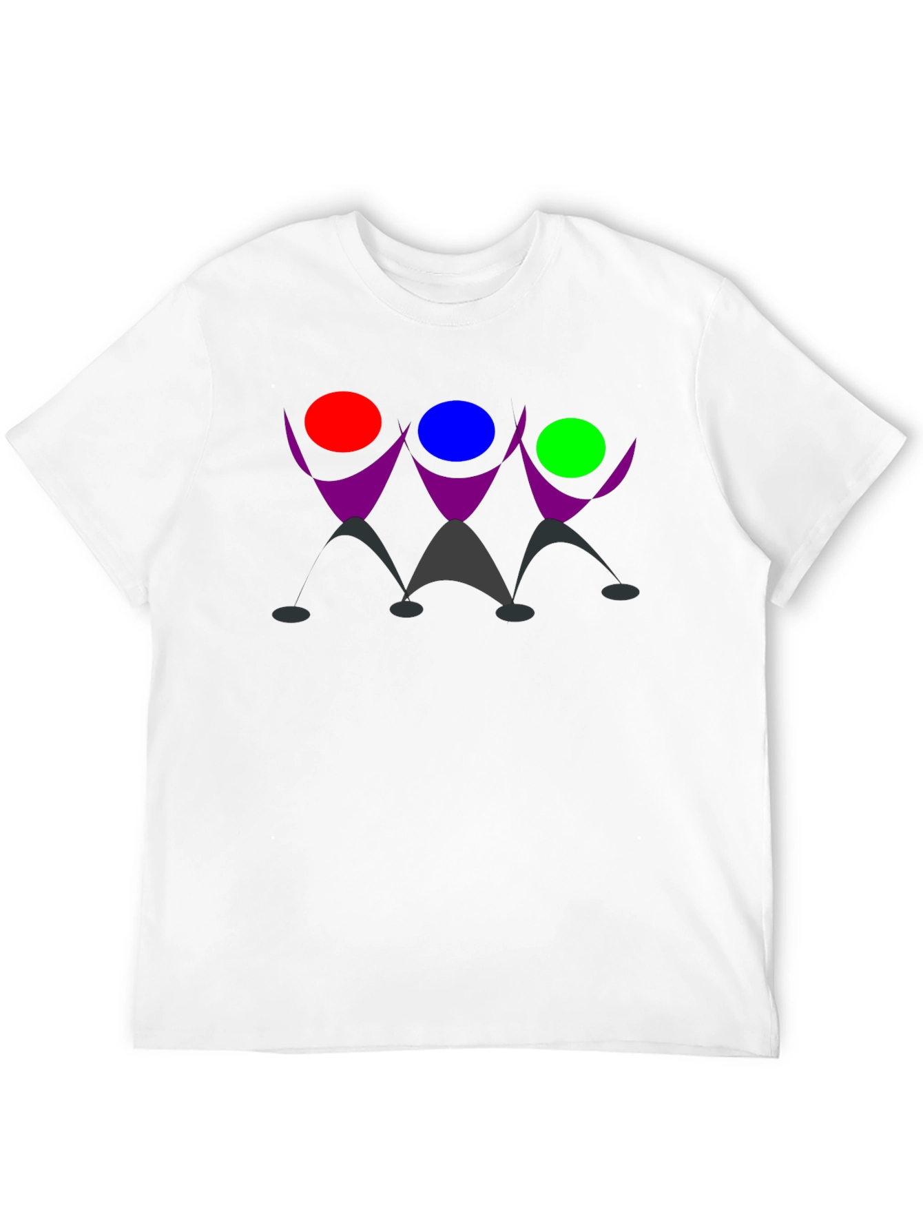 Geometric Figure Black T-Shirt