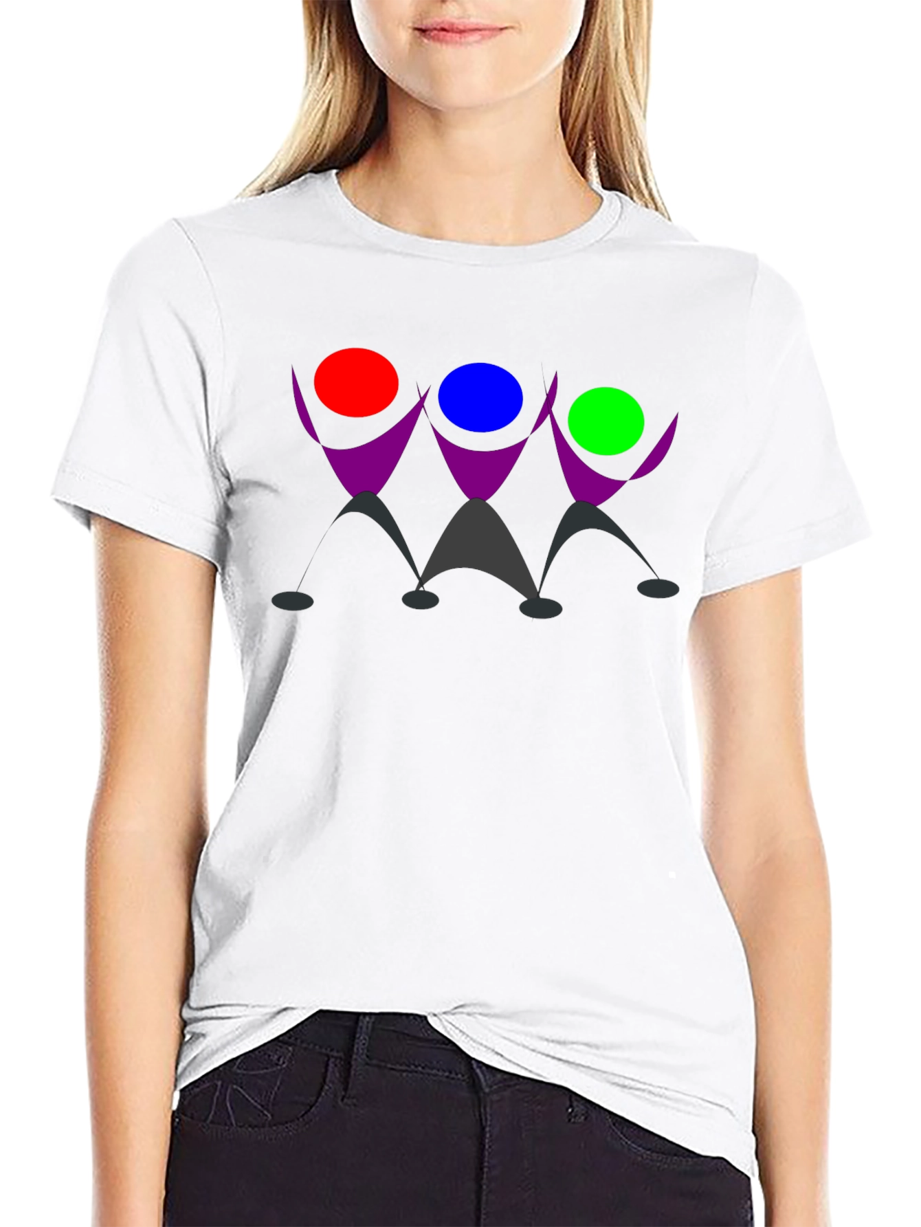 Geometric Figure Black T-Shirt