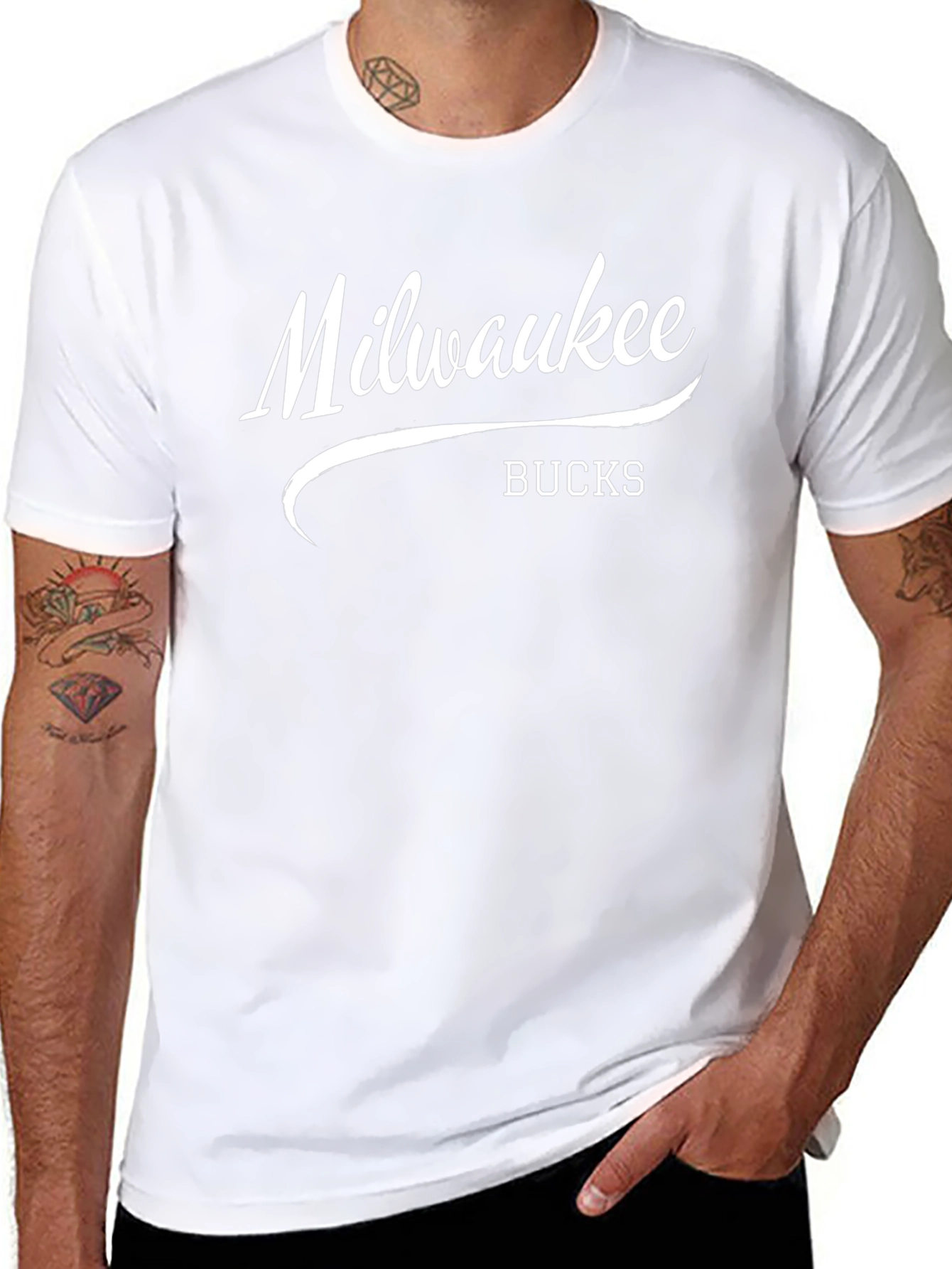 Milwaukee Bucks Graphic T-Shirt - Black