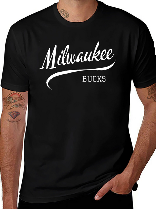 Milwaukee Bucks Graphic T-Shirt - Black