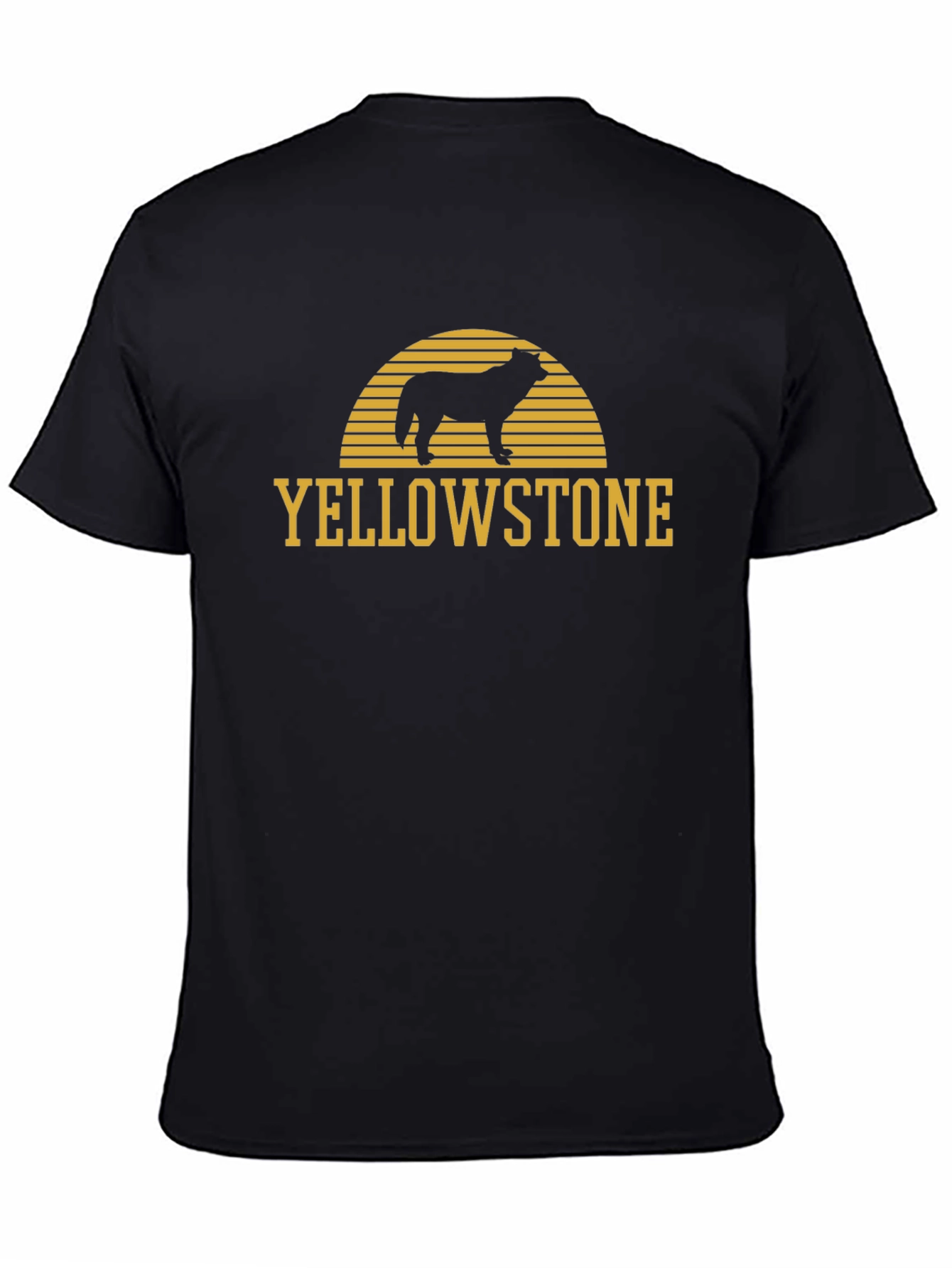 Yellowstone Wolf Graphic Tee - Black