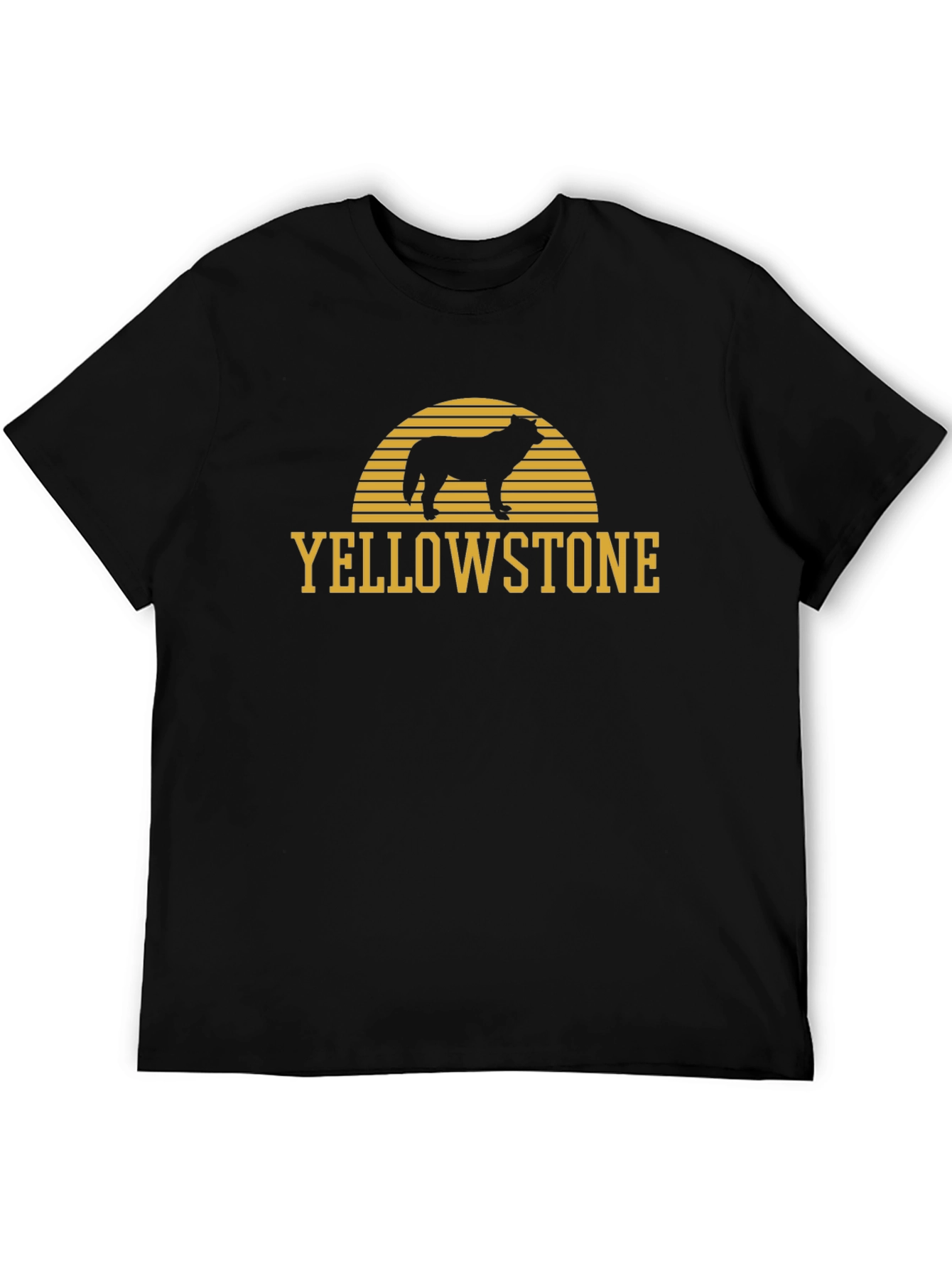 Yellowstone Wolf Graphic Tee - Black