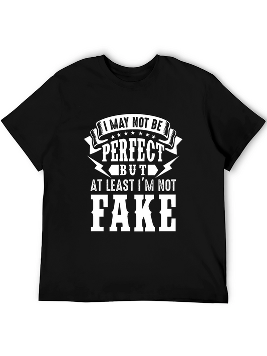 I May Not Be Perfect T-Shirt - Black Graphic Tee